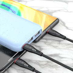 USB C, Lightning, Micro USB 3 IN 1 Fast Charging Cable - 1.2M