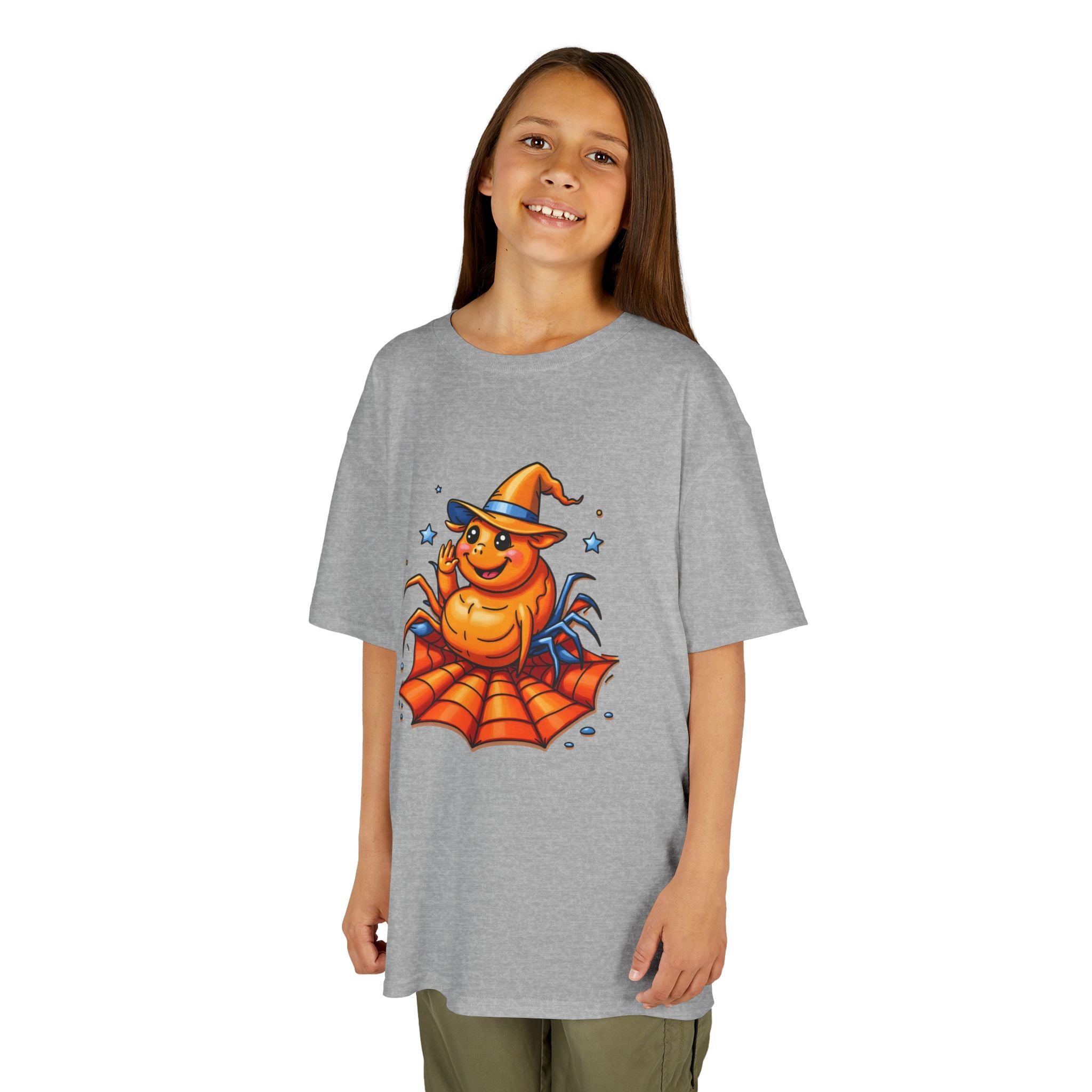 Halloween Spider Kids Tee, Spooky Fun Shirt for Children, Halloween Costume, Halloween Party Gift