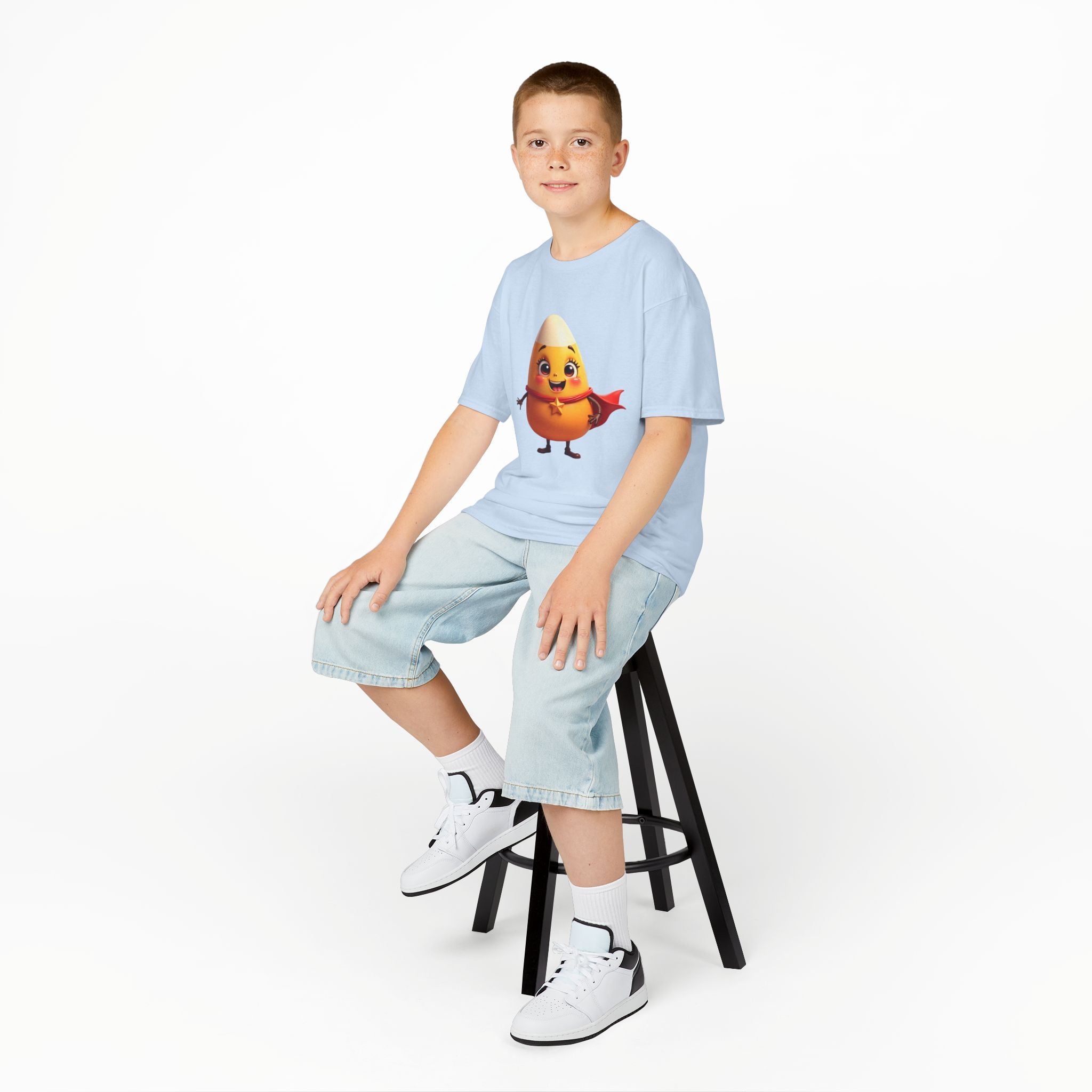 Cute Superhero Candy Corn Kids Tee, Halloween Shirt, Fall Outfit, Trick or Treat Shirt, Kids Costume Top