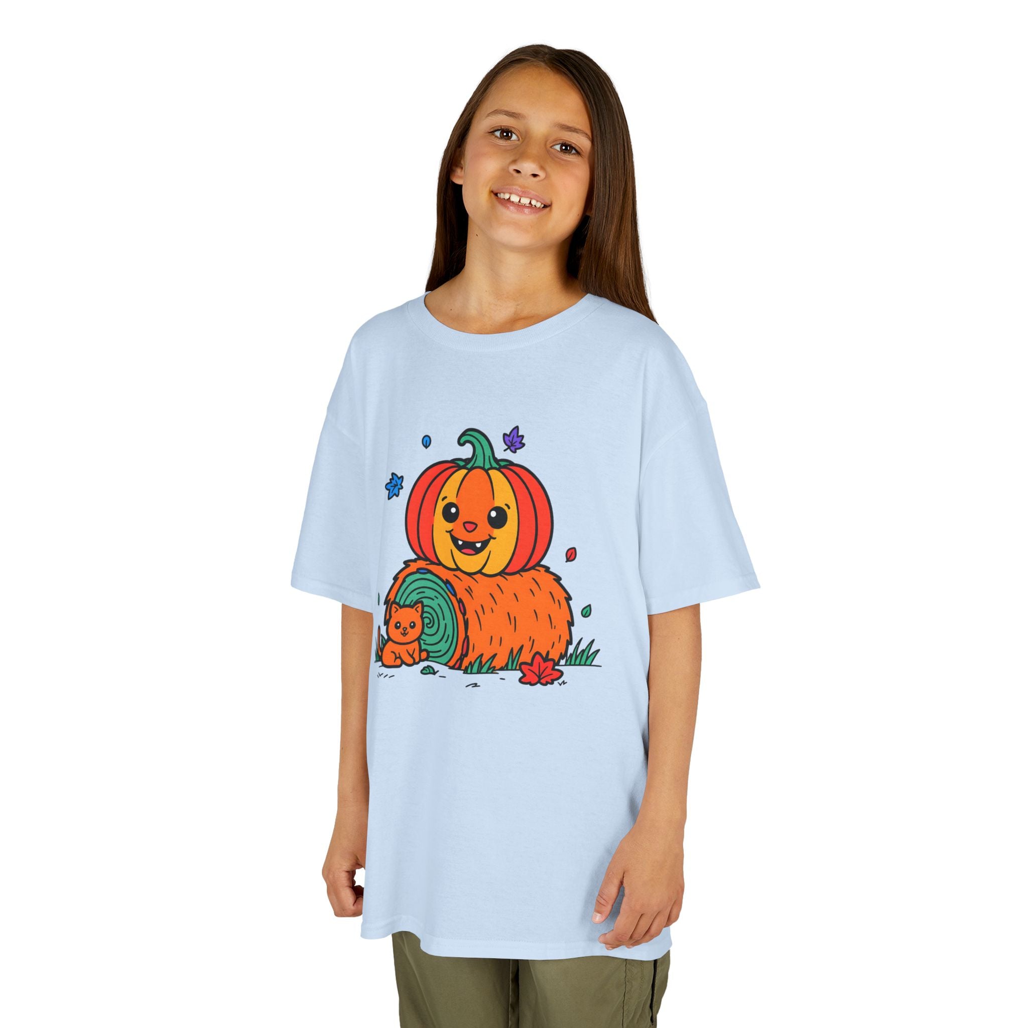 Halloween Kids T-Shirt, Cute Pumpkin Design, Halloween Costume