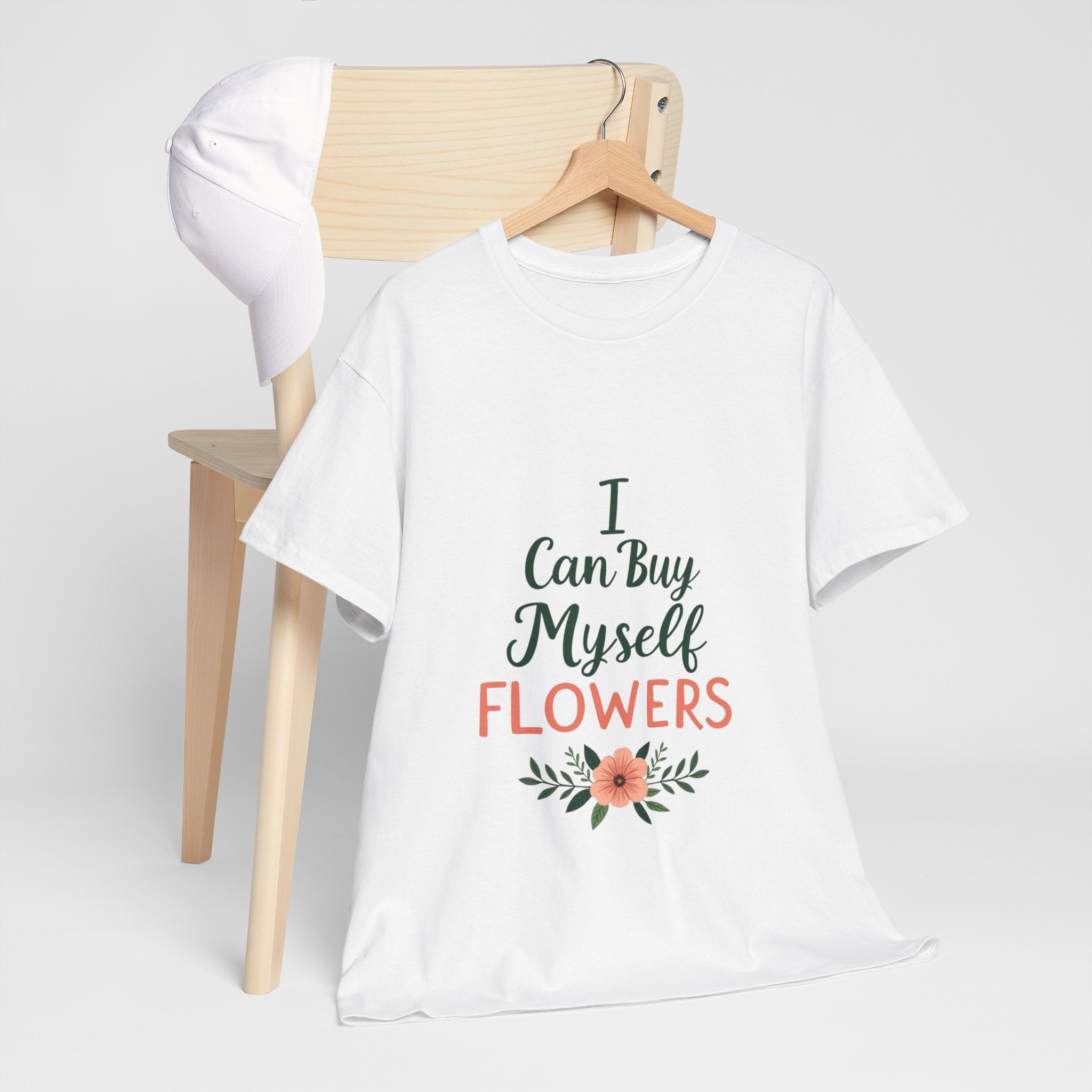 Self-Care Floral Tee, Positive Affirmation Shirt, Gift for Her, Birthday Gift, Mindfulness Apparel, Everyday Comfort Tee