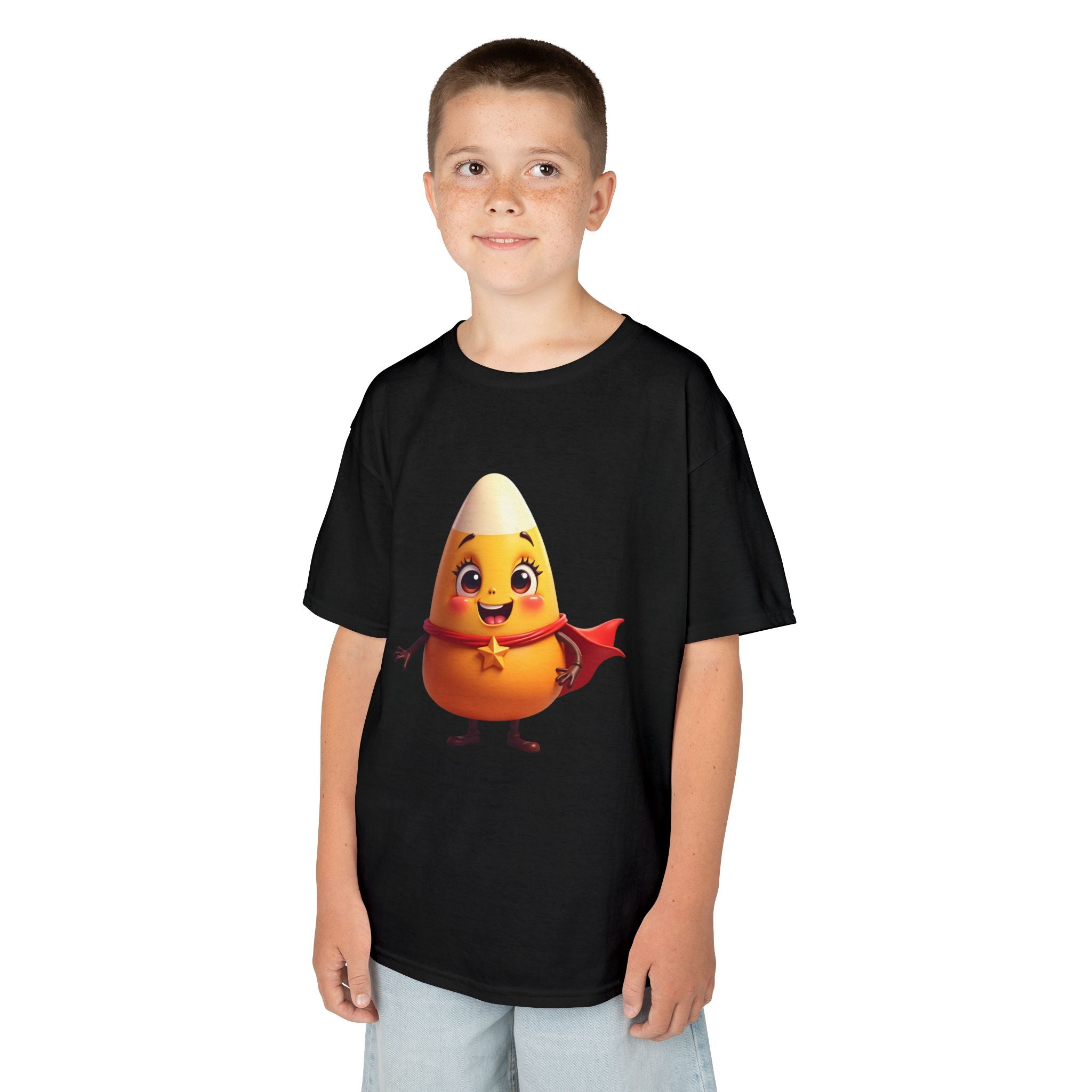 Cute Superhero Candy Corn Kids Tee, Halloween Shirt, Fall Outfit, Trick or Treat Shirt, Kids Costume Top