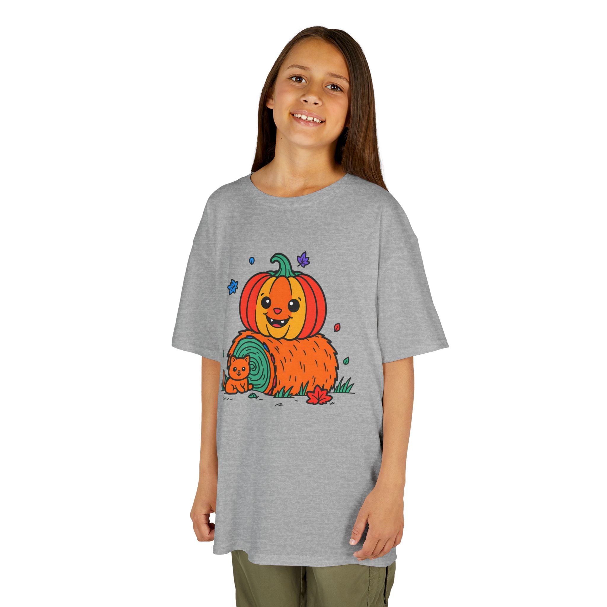Halloween Kids T-Shirt, Cute Pumpkin Design, Halloween Costume