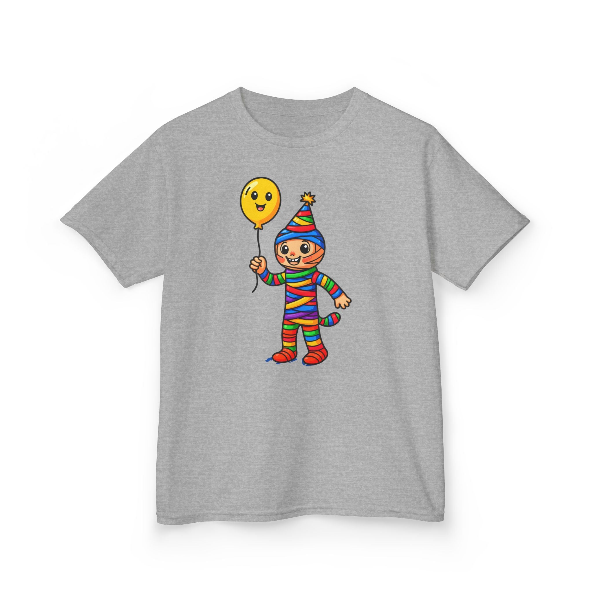 Colorful Clown Kids Tee, Fun Birthday Shirt, Playful Gift for Kids