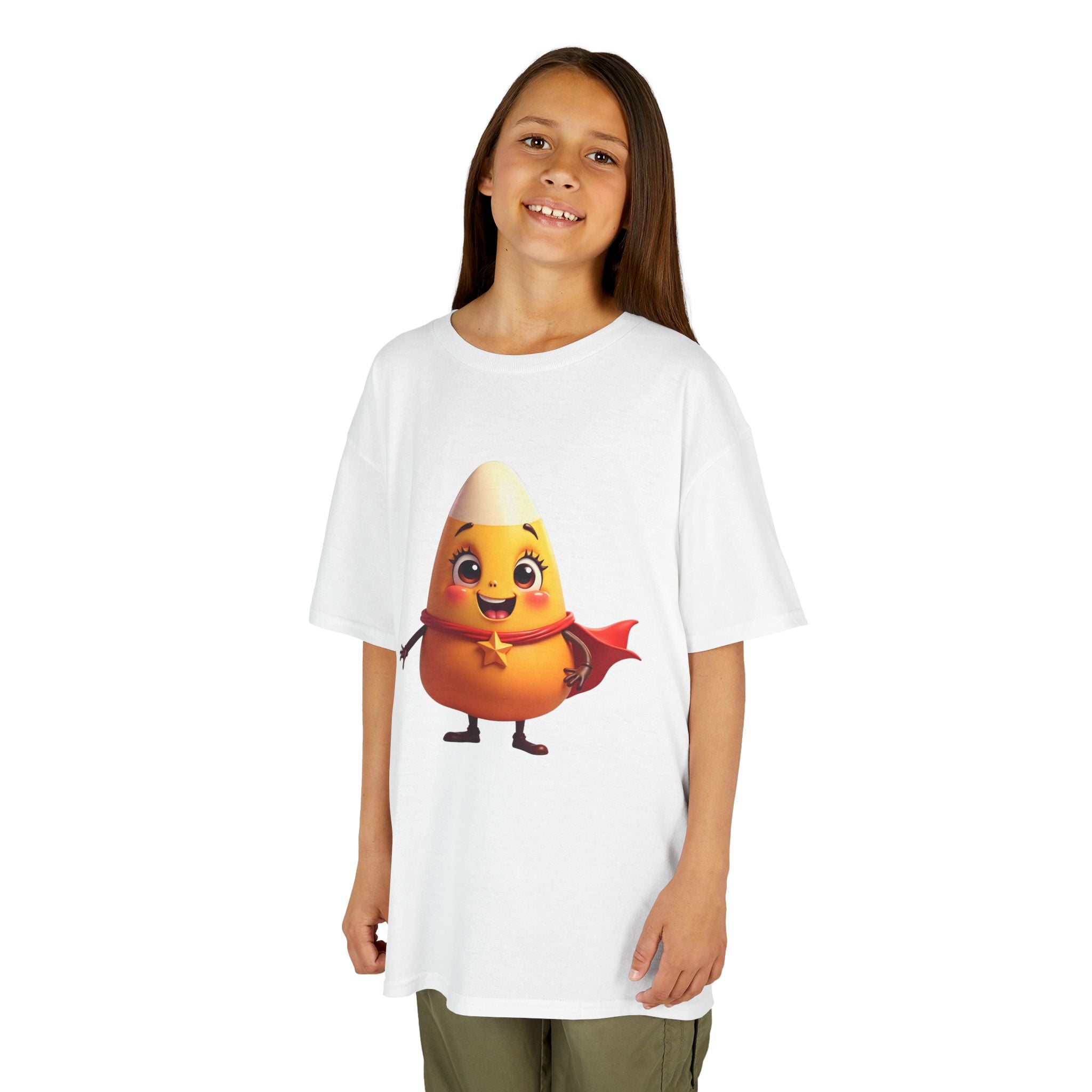 Cute Superhero Candy Corn Kids Tee, Halloween Shirt, Fall Outfit, Trick or Treat Shirt, Kids Costume Top