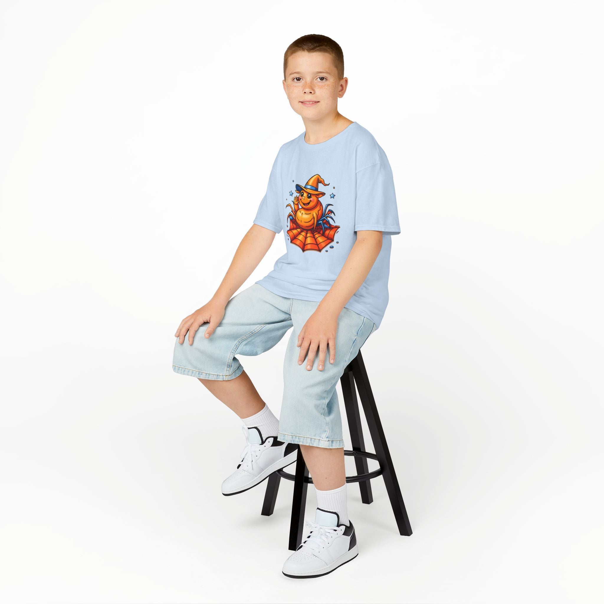 Halloween Spider Kids Tee, Spooky Fun Shirt for Children, Halloween Costume, Halloween Party Gift