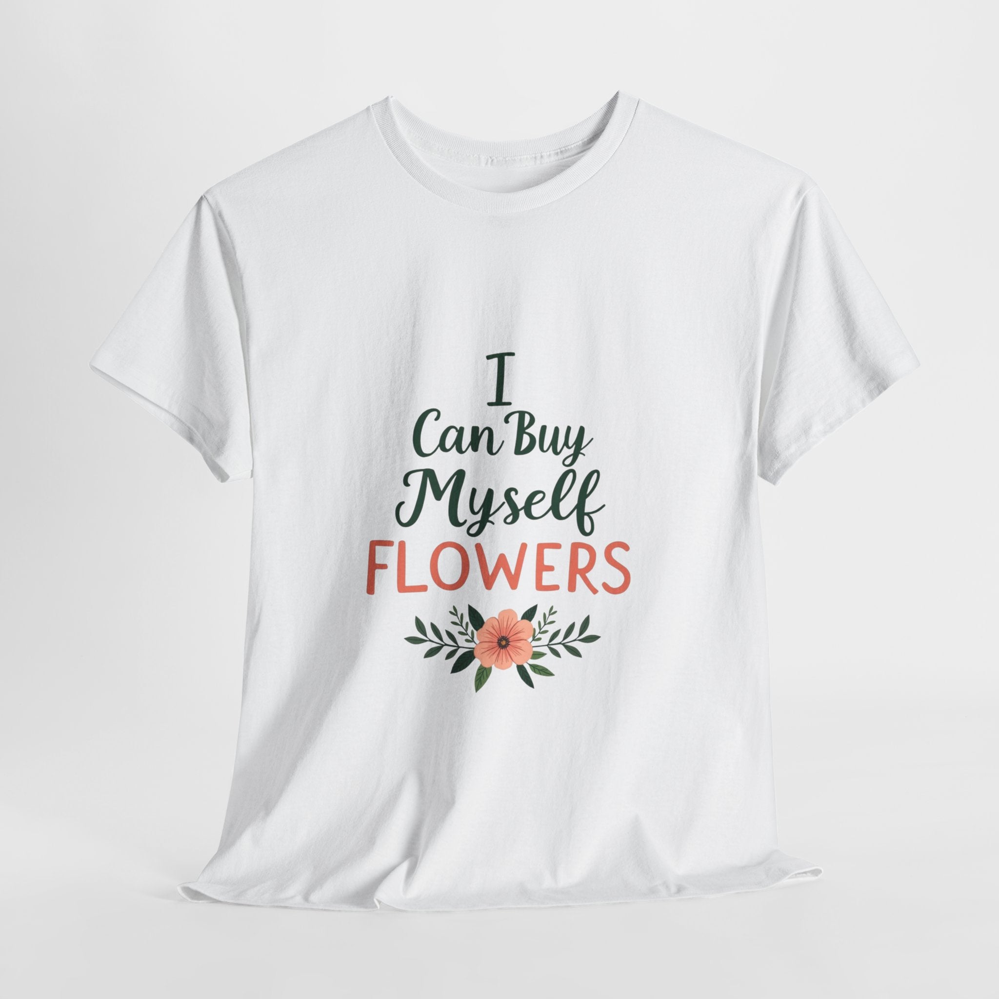 Self-Care Floral Tee, Positive Affirmation Shirt, Gift for Her, Birthday Gift, Mindfulness Apparel, Everyday Comfort Tee
