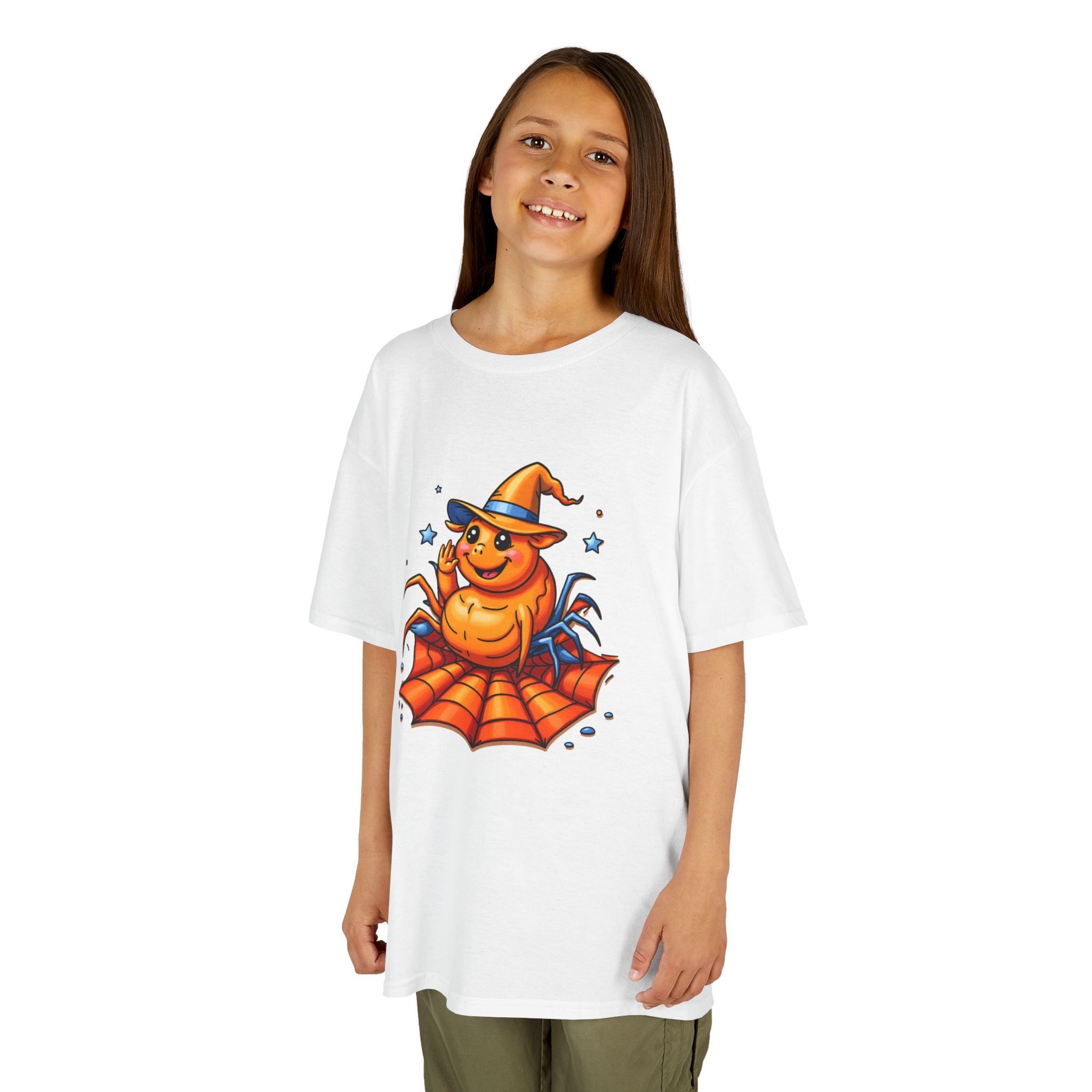 Halloween Spider Kids Tee, Spooky Fun Shirt for Children, Halloween Costume, Halloween Party Gift