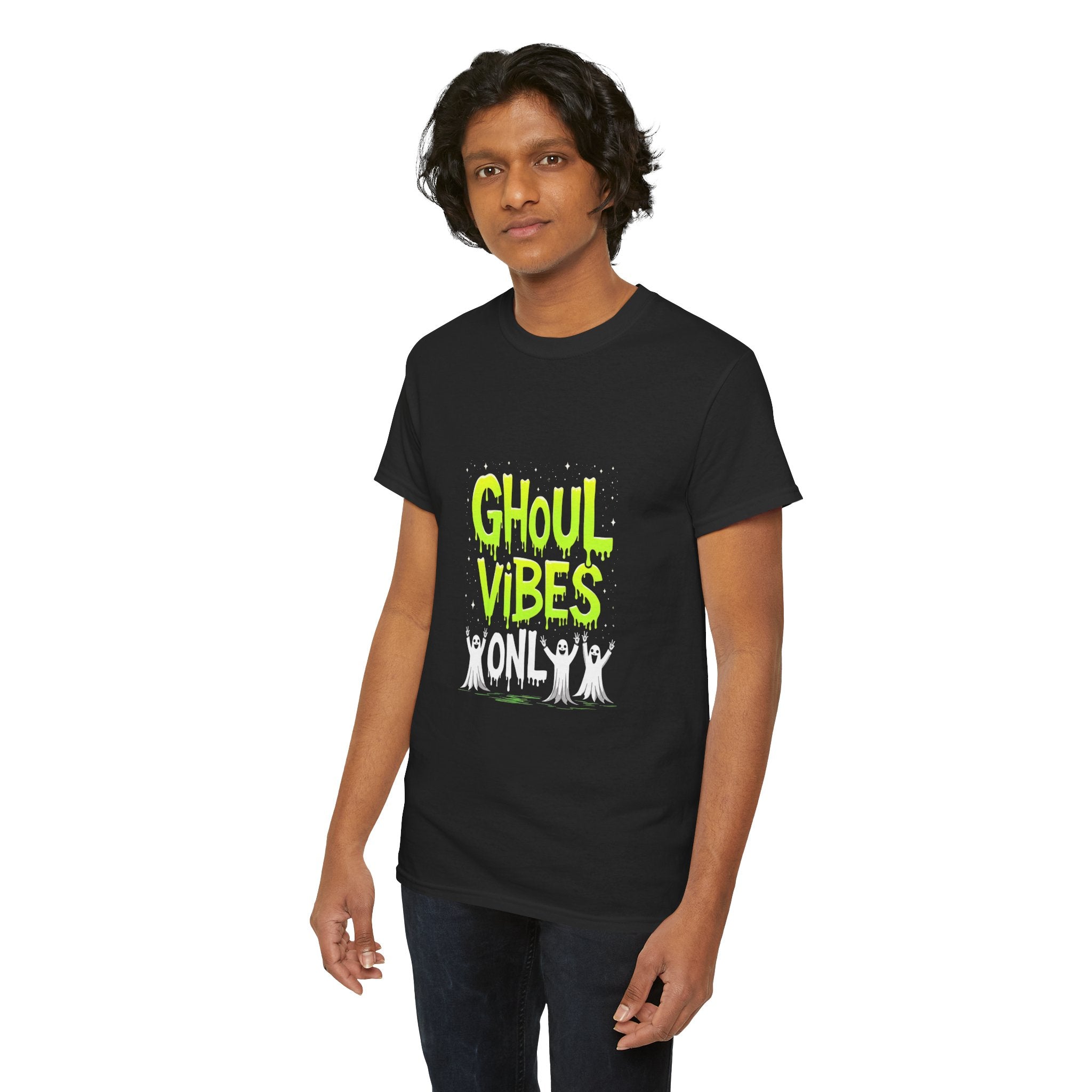 Ghoul Vibes Only Halloween Tee, Spooky Shirt, Unisex Graphic T-Shirt, Halloween Party Apparel, Ghostly Fashion