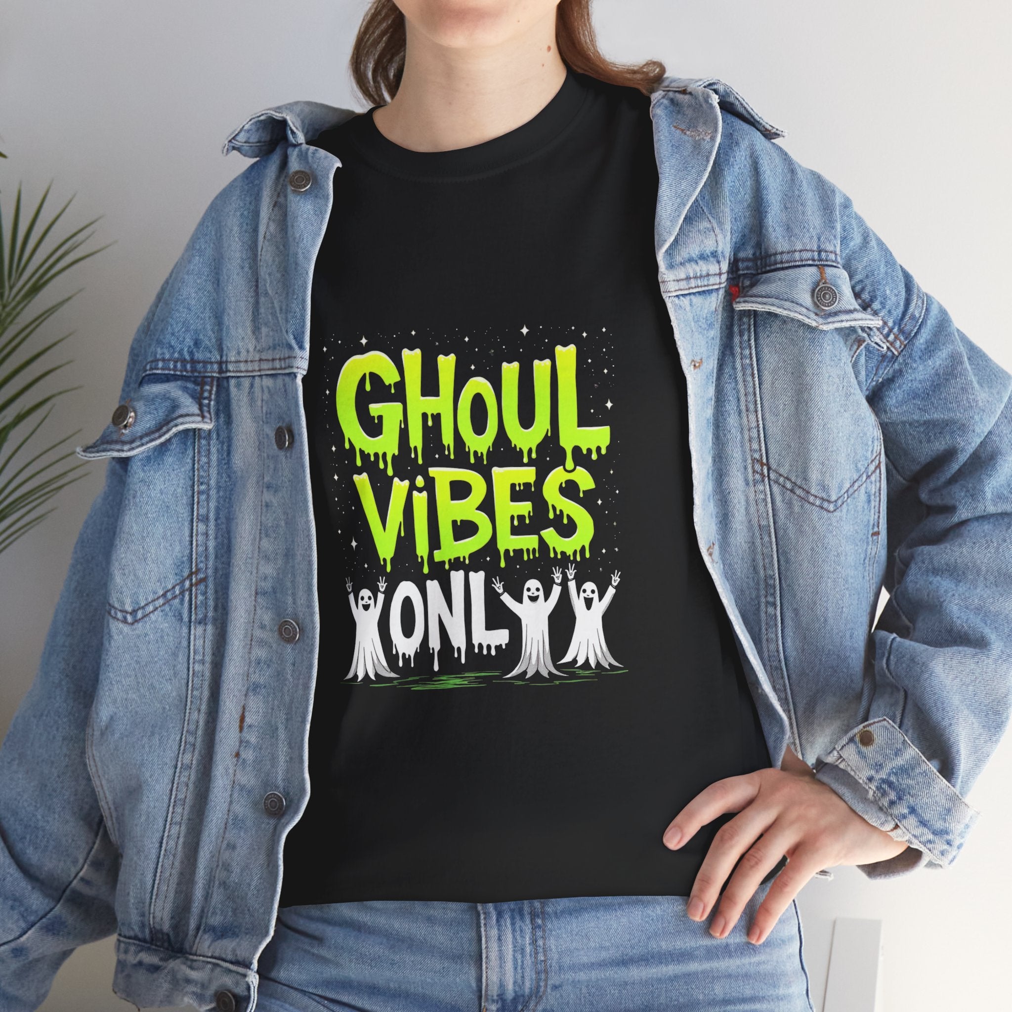 Ghoul Vibes Only Halloween Tee, Spooky Shirt, Unisex Graphic T-Shirt, Halloween Party Apparel, Ghostly Fashion