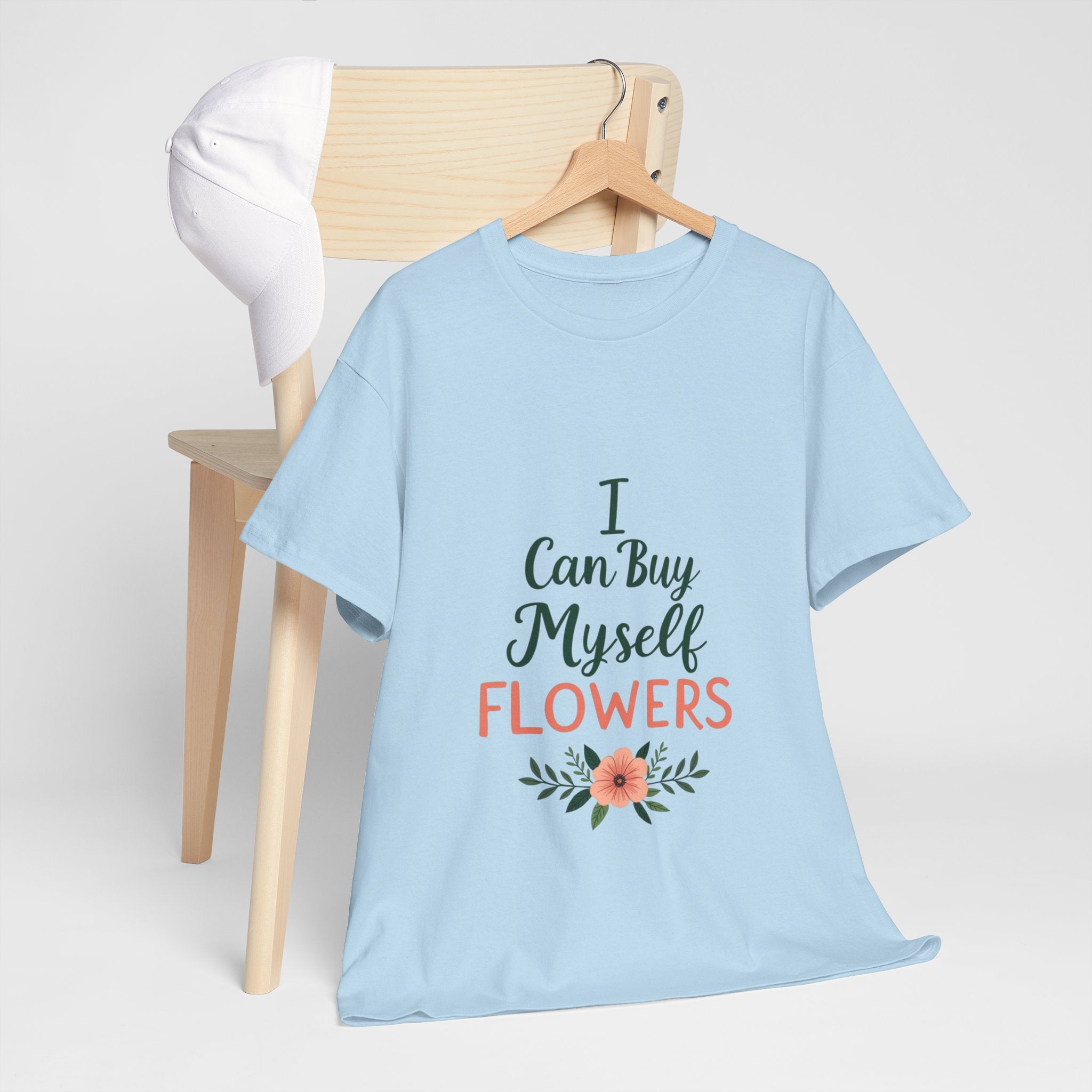 Self-Care Floral Tee, Positive Affirmation Shirt, Gift for Her, Birthday Gift, Mindfulness Apparel, Everyday Comfort Tee