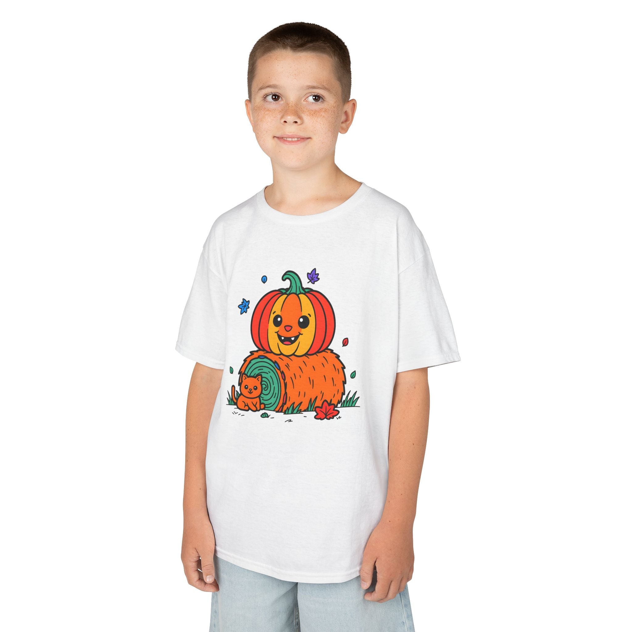 Halloween Kids T-Shirt, Cute Pumpkin Design, Halloween Costume