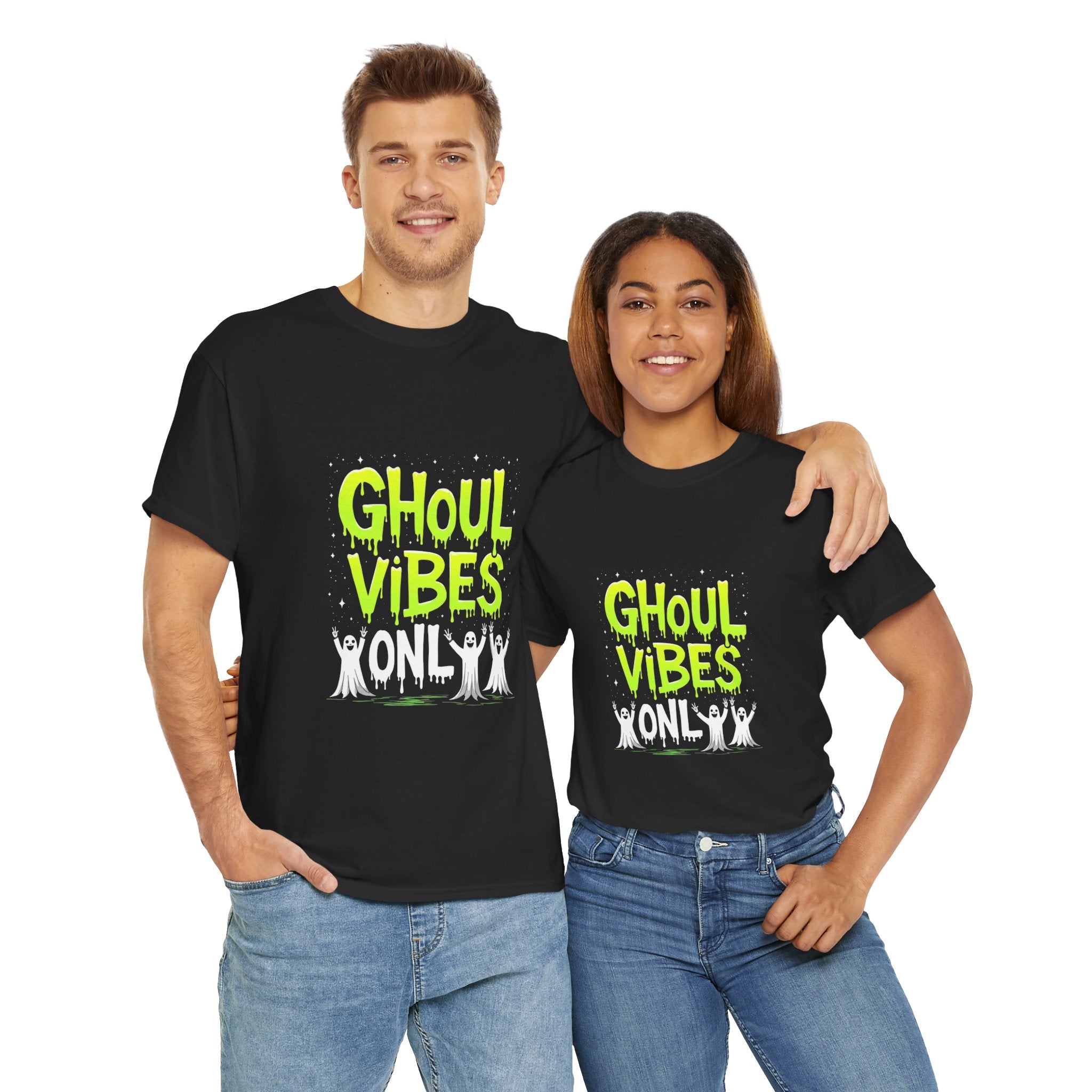 Ghoul Vibes Only Halloween Tee, Spooky Shirt, Unisex Graphic T-Shirt, Halloween Party Apparel, Ghostly Fashion