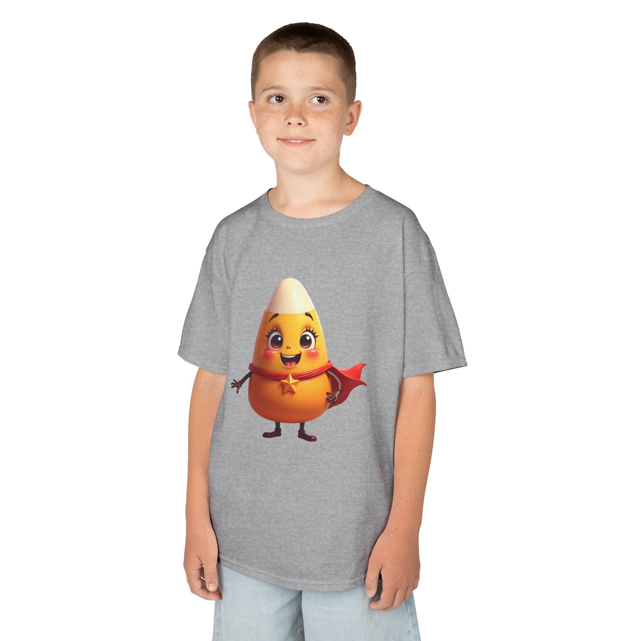 Cute Superhero Candy Corn Kids Tee, Halloween Shirt, Fall Outfit, Trick or Treat Shirt, Kids Costume Top