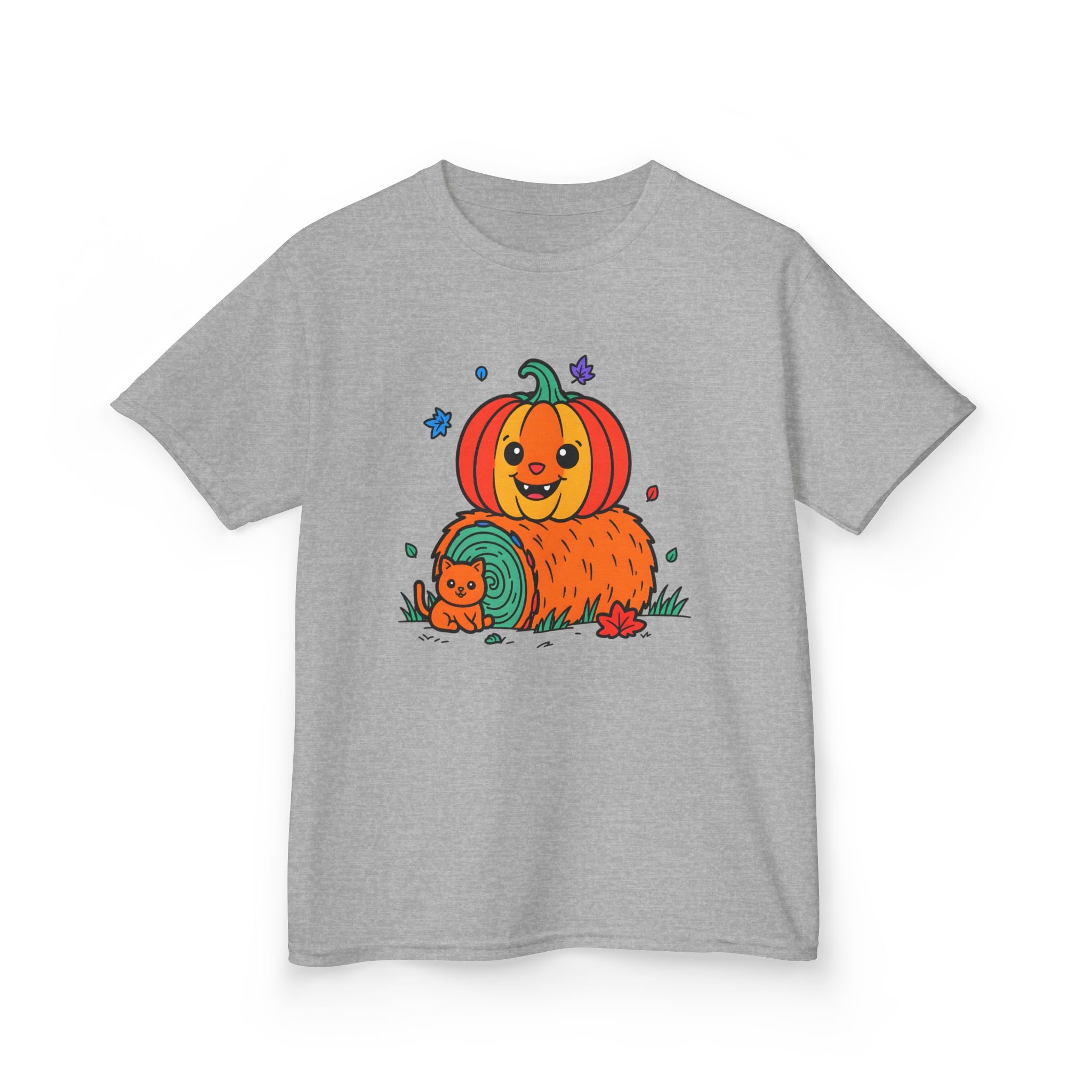 Halloween Kids T-Shirt, Cute Pumpkin Design, Halloween Costume