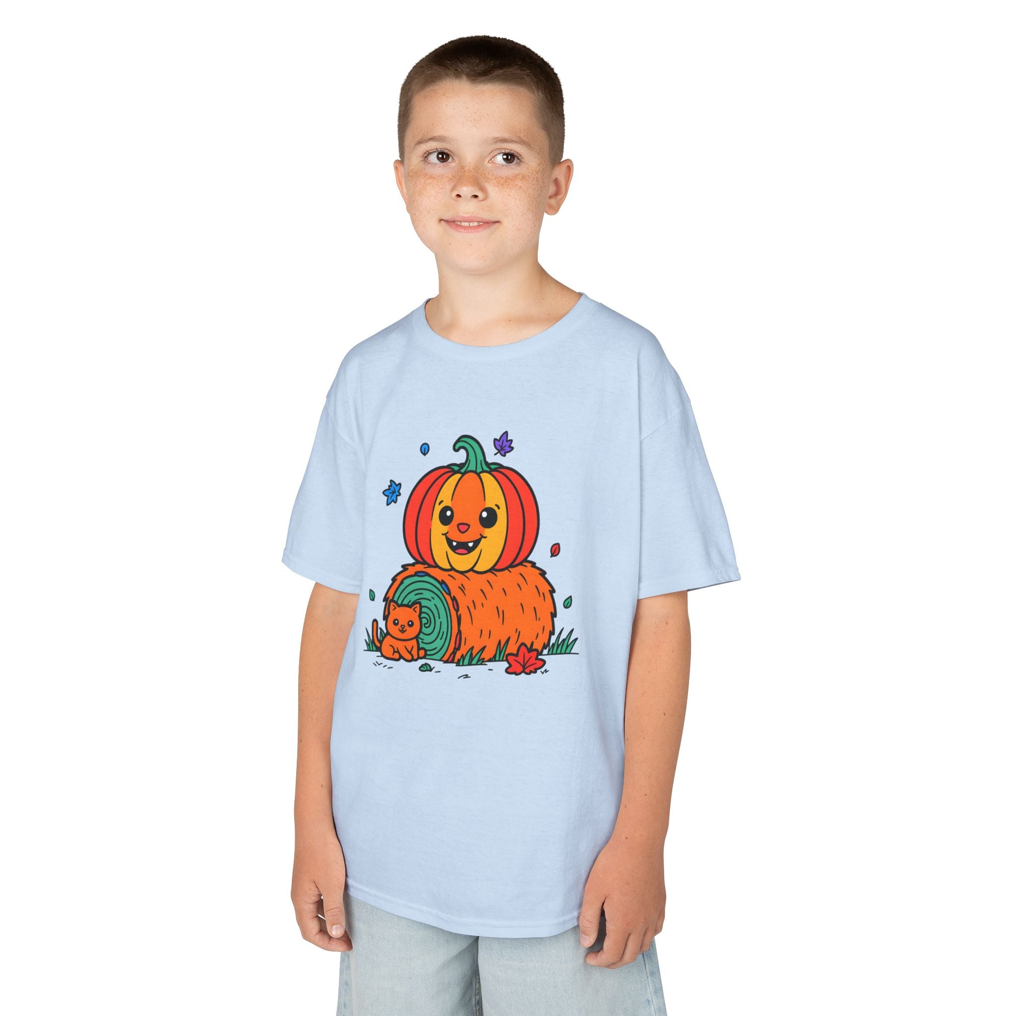 Halloween Kids T-Shirt, Cute Pumpkin Design, Halloween Costume