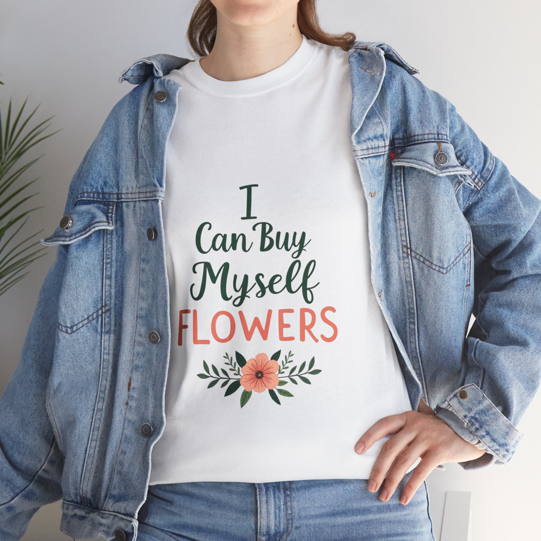 Self-Care Floral Tee, Positive Affirmation Shirt, Gift for Her, Birthday Gift, Mindfulness Apparel, Everyday Comfort Tee