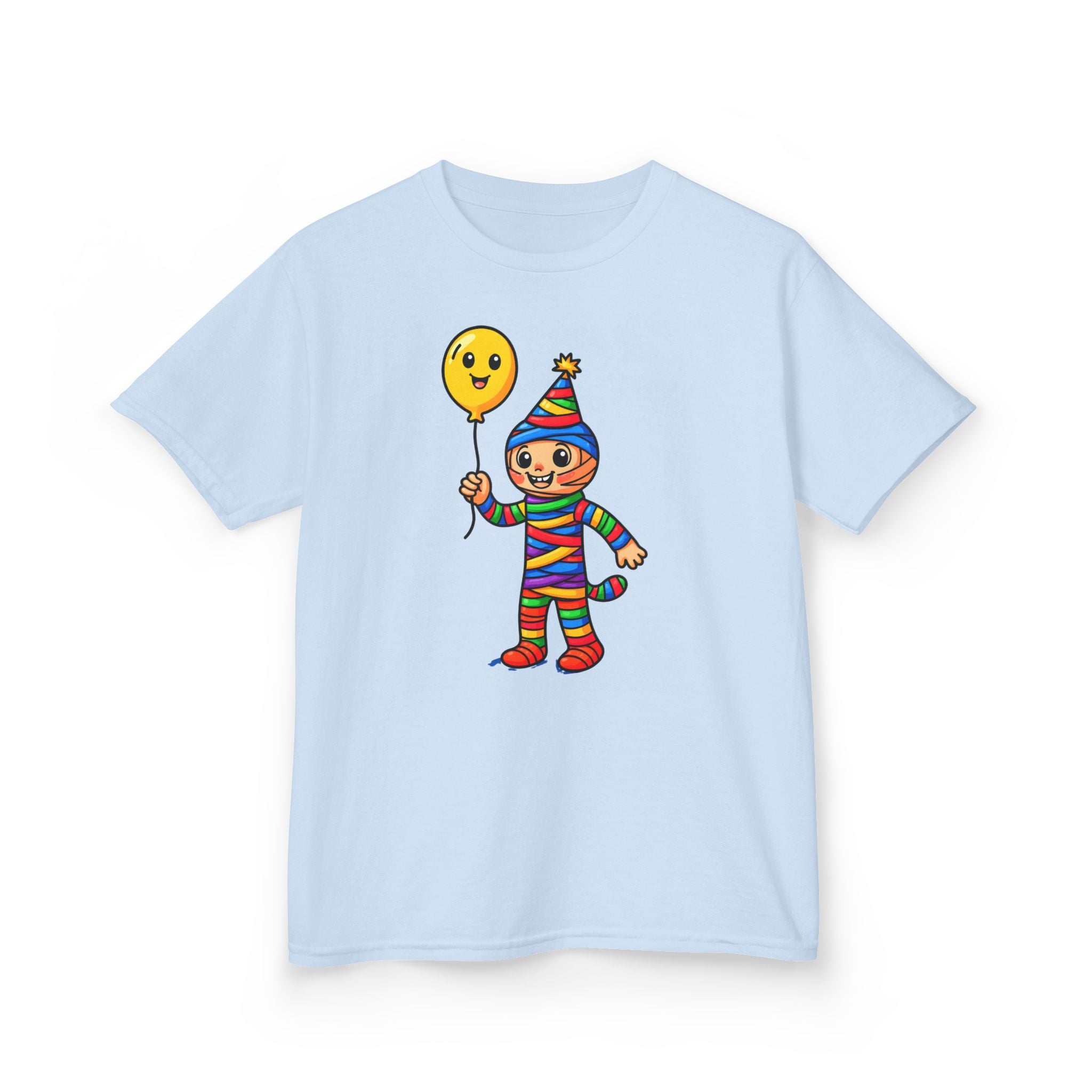 Colorful Clown Kids Tee, Fun Birthday Shirt, Playful Gift for Kids