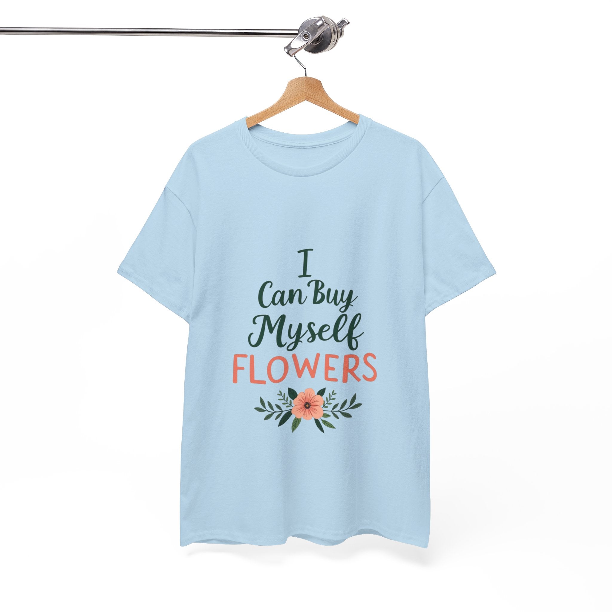 Self-Care Floral Tee, Positive Affirmation Shirt, Gift for Her, Birthday Gift, Mindfulness Apparel, Everyday Comfort Tee