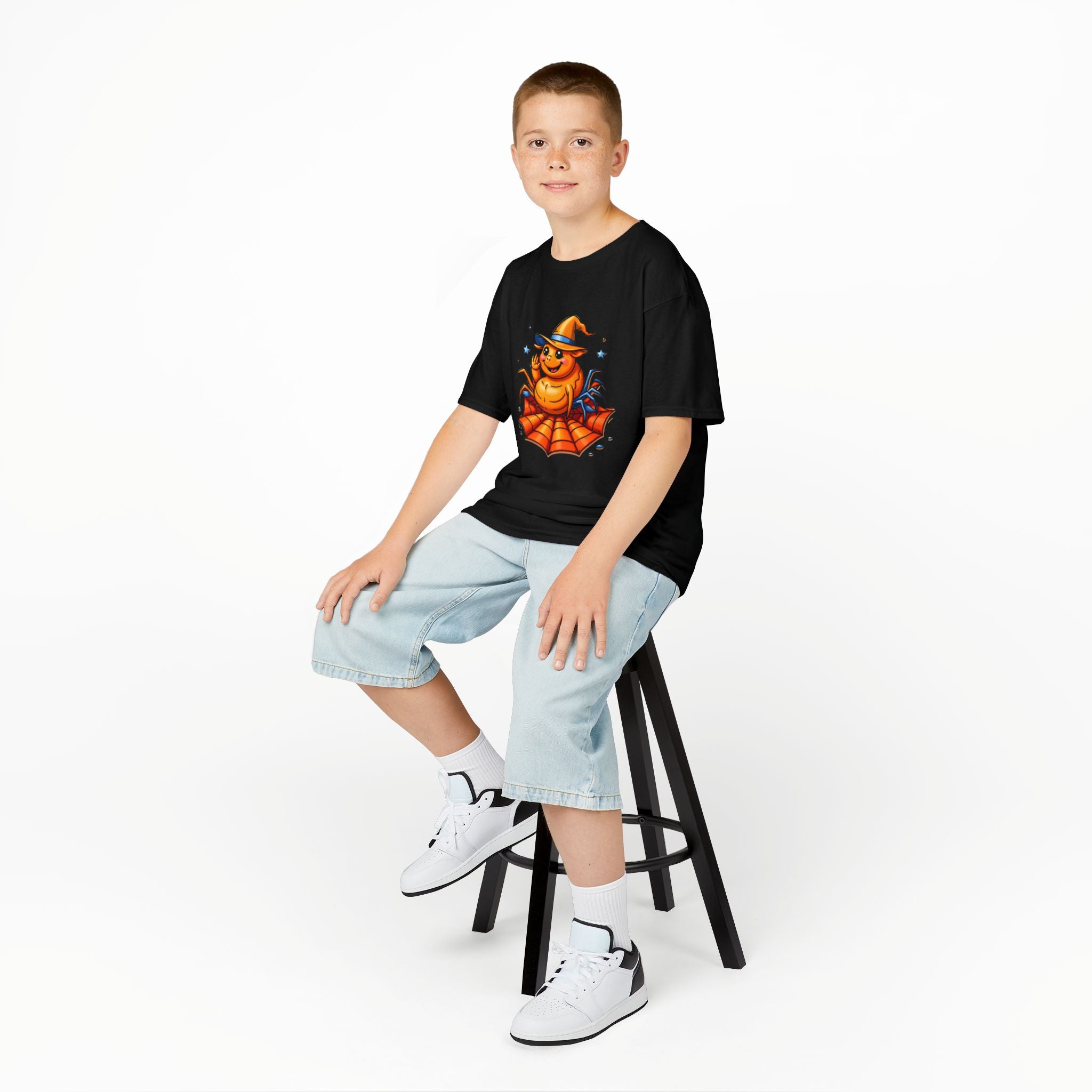 Halloween Spider Kids Tee, Spooky Fun Shirt for Children, Halloween Costume, Halloween Party Gift