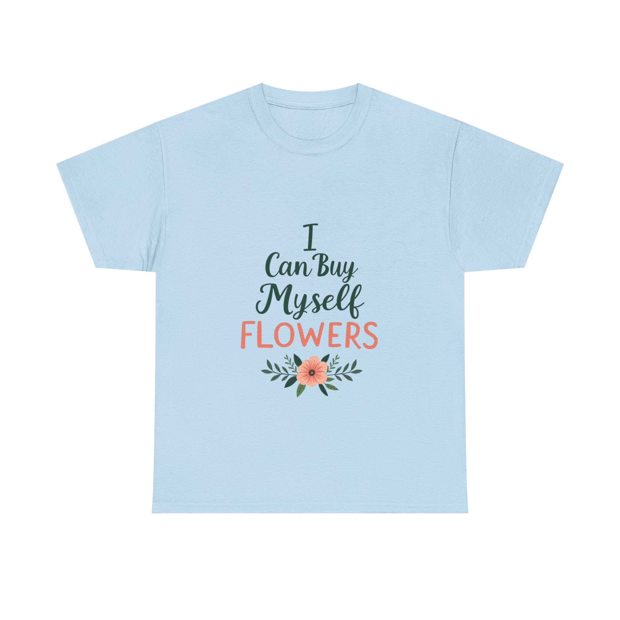 Self-Care Floral Tee, Positive Affirmation Shirt, Gift for Her, Birthday Gift, Mindfulness Apparel, Everyday Comfort Tee
