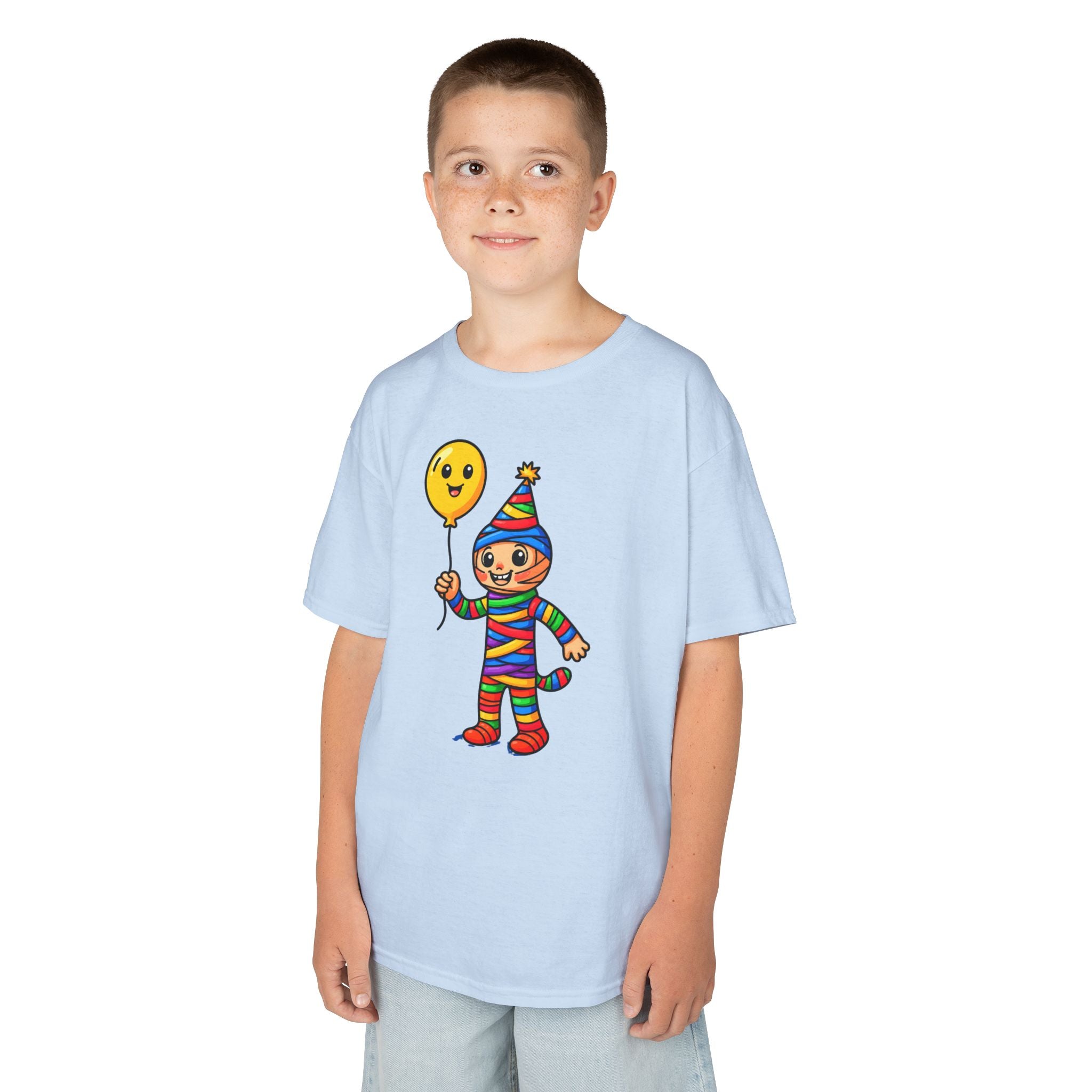 Colorful Clown Kids Tee, Fun Birthday Shirt, Playful Gift for Kids