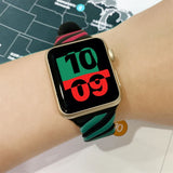 3-color Twist Band for Apple Watch 49mm / 45mm / 44mm / 42mm - Red Green Black