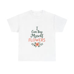 Self-Care Floral Tee, Positive Affirmation Shirt, Gift for Her, Birthday Gift, Mindfulness Apparel, Everyday Comfort Tee
