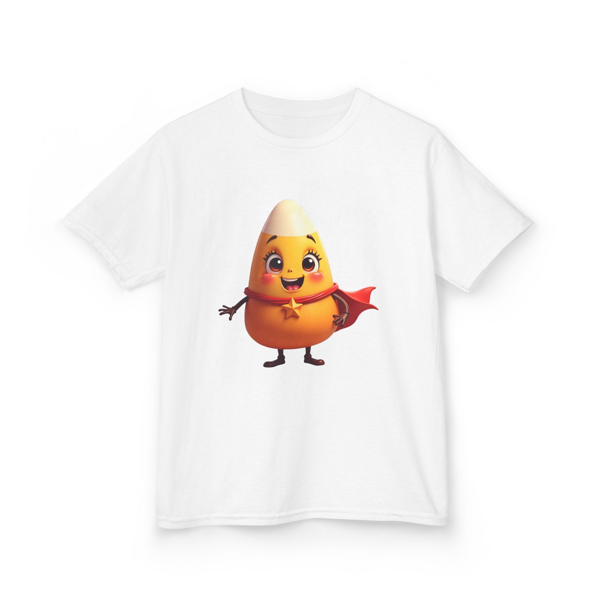 Cute Superhero Candy Corn Kids Tee, Halloween Shirt, Fall Outfit, Trick or Treat Shirt, Kids Costume Top