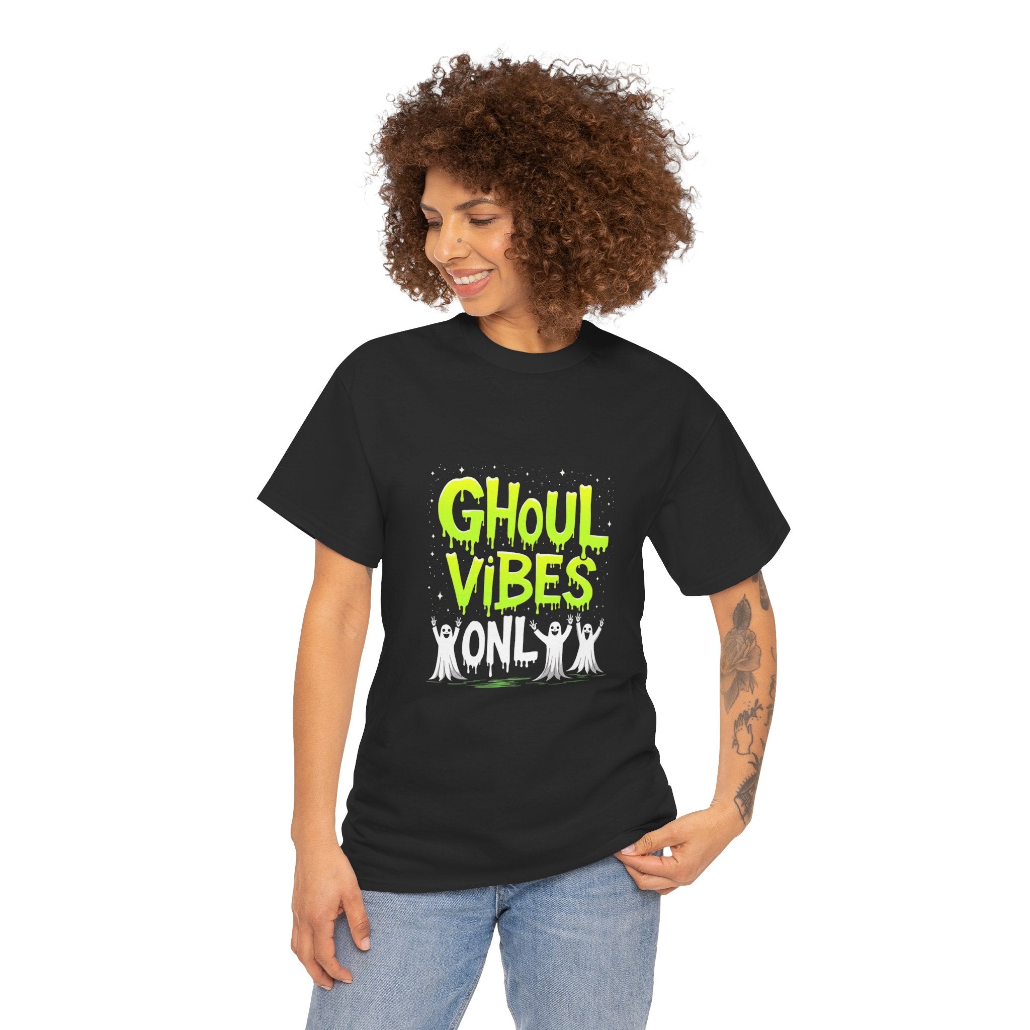 Ghoul Vibes Only Halloween Tee, Spooky Shirt, Unisex Graphic T-Shirt, Halloween Party Apparel, Ghostly Fashion