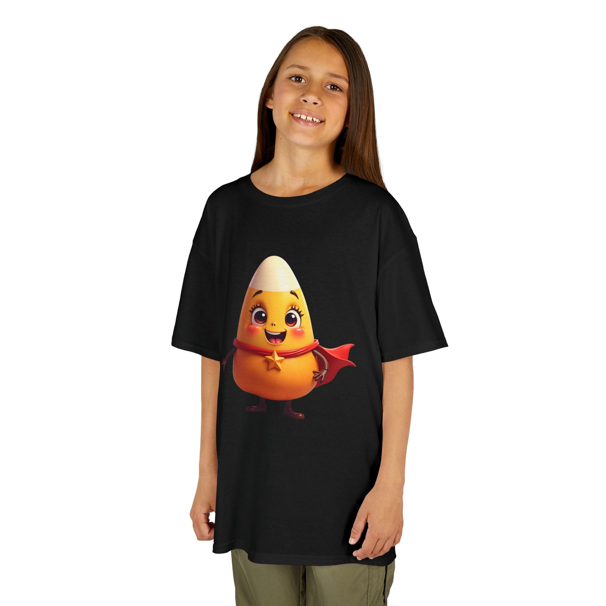 Cute Superhero Candy Corn Kids Tee, Halloween Shirt, Fall Outfit, Trick or Treat Shirt, Kids Costume Top