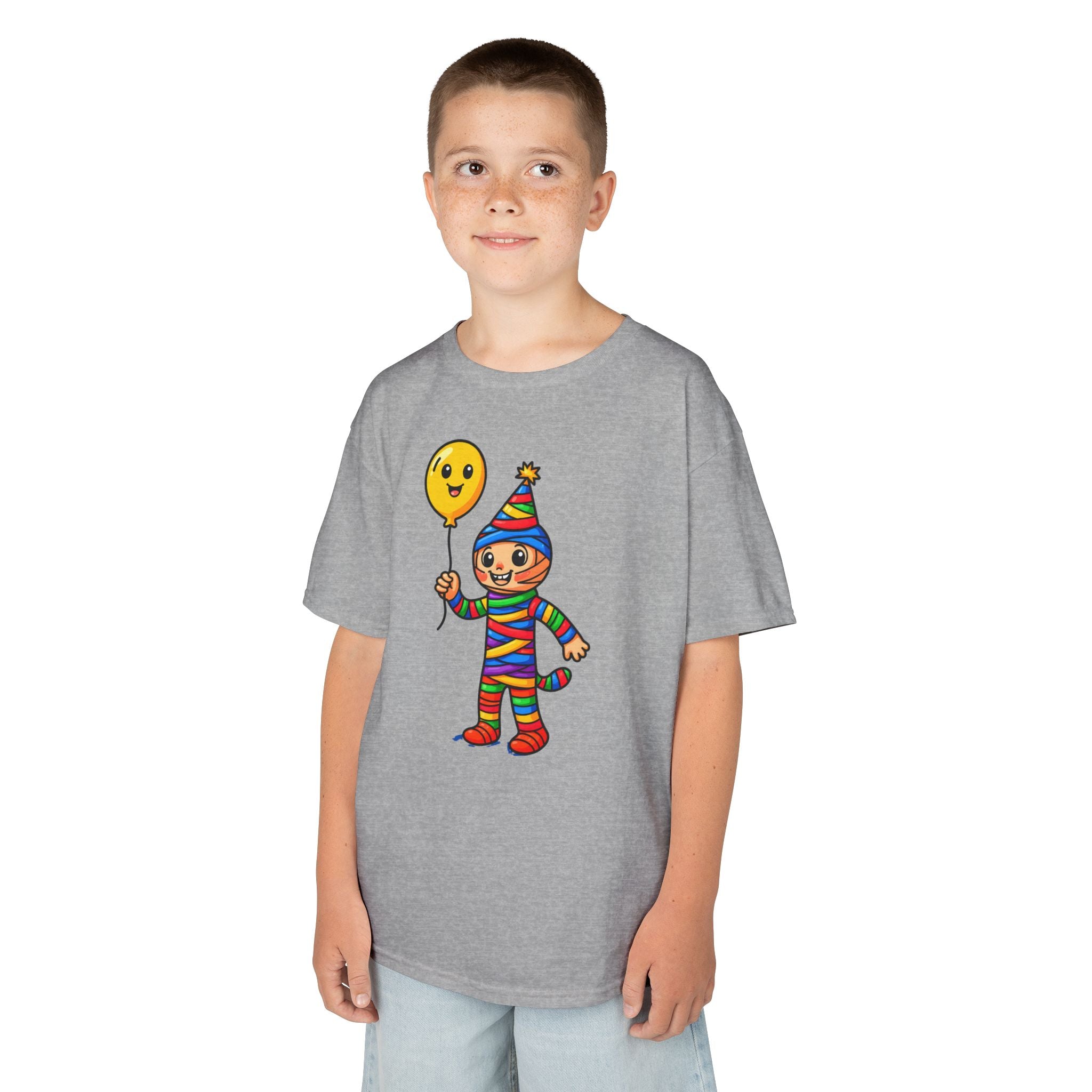 Colorful Clown Kids Tee, Fun Birthday Shirt, Playful Gift for Kids