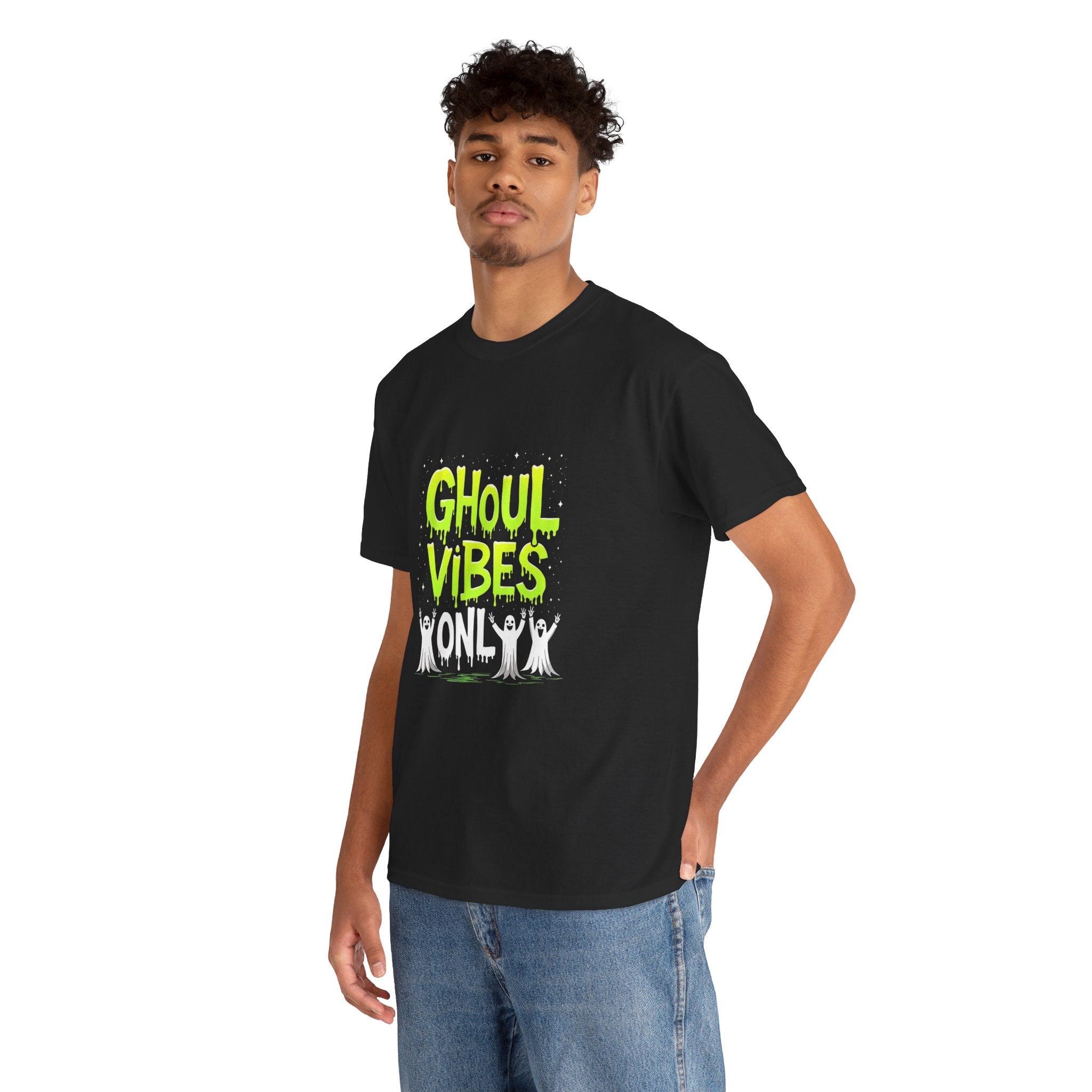 Ghoul Vibes Only Halloween Tee, Spooky Shirt, Unisex Graphic T-Shirt, Halloween Party Apparel, Ghostly Fashion