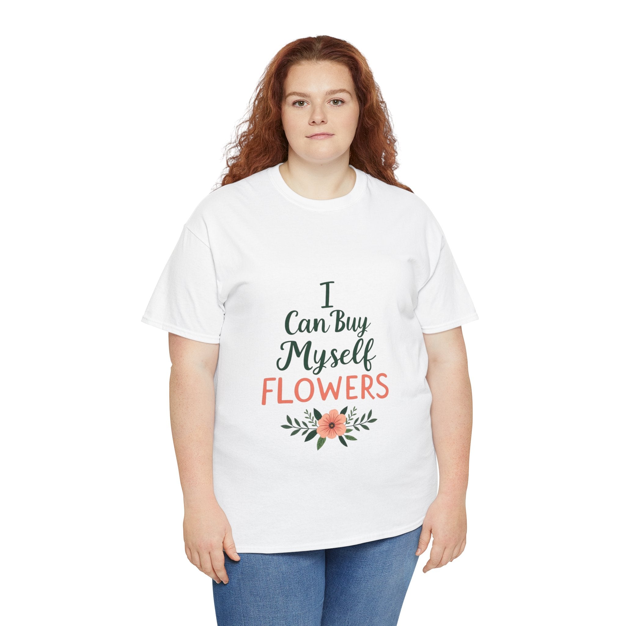 Self-Care Floral Tee, Positive Affirmation Shirt, Gift for Her, Birthday Gift, Mindfulness Apparel, Everyday Comfort Tee