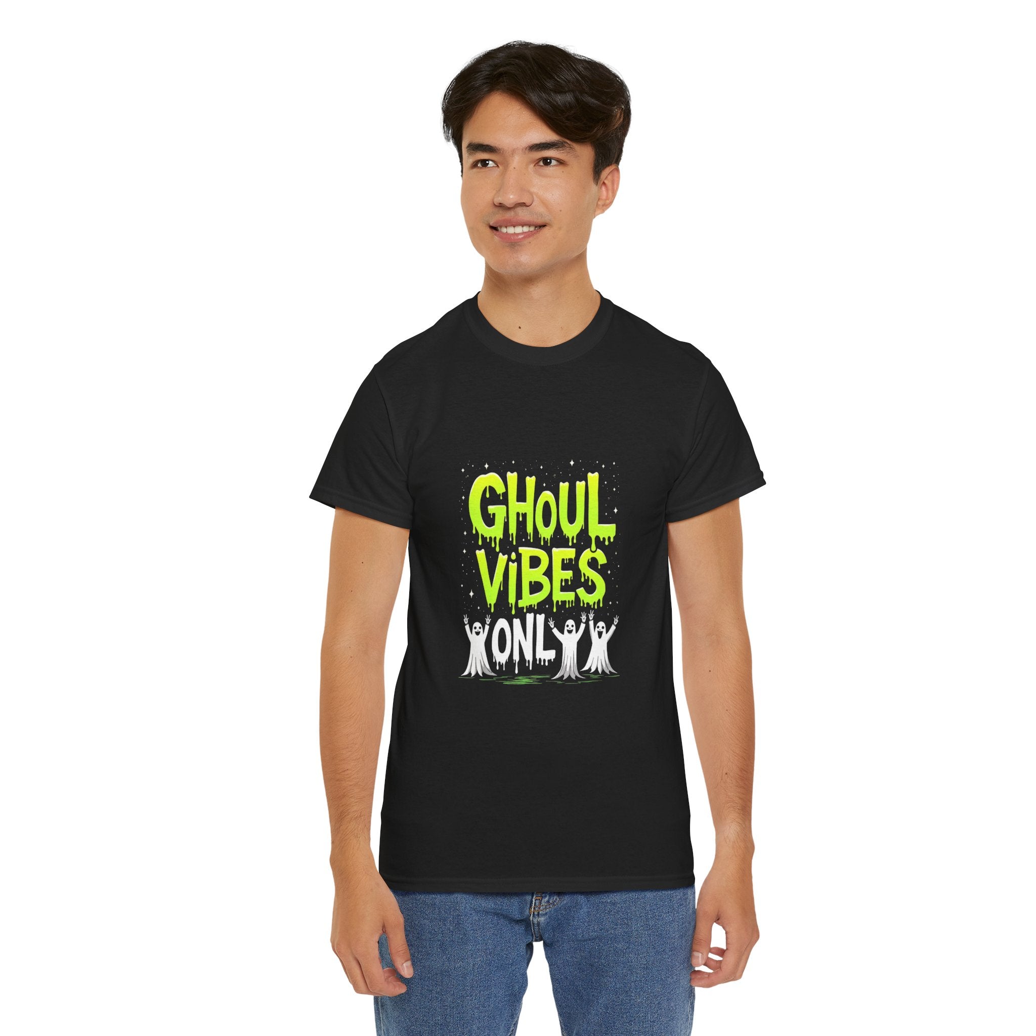 Ghoul Vibes Only Halloween Tee, Spooky Shirt, Unisex Graphic T-Shirt, Halloween Party Apparel, Ghostly Fashion