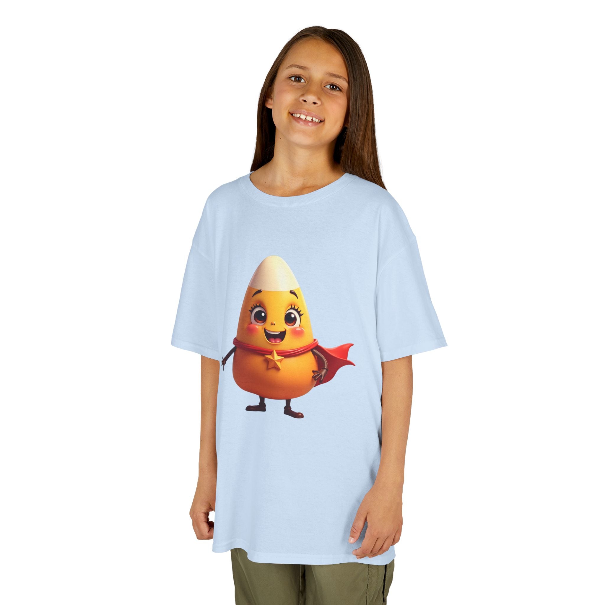 Cute Superhero Candy Corn Kids Tee, Halloween Shirt, Fall Outfit, Trick or Treat Shirt, Kids Costume Top