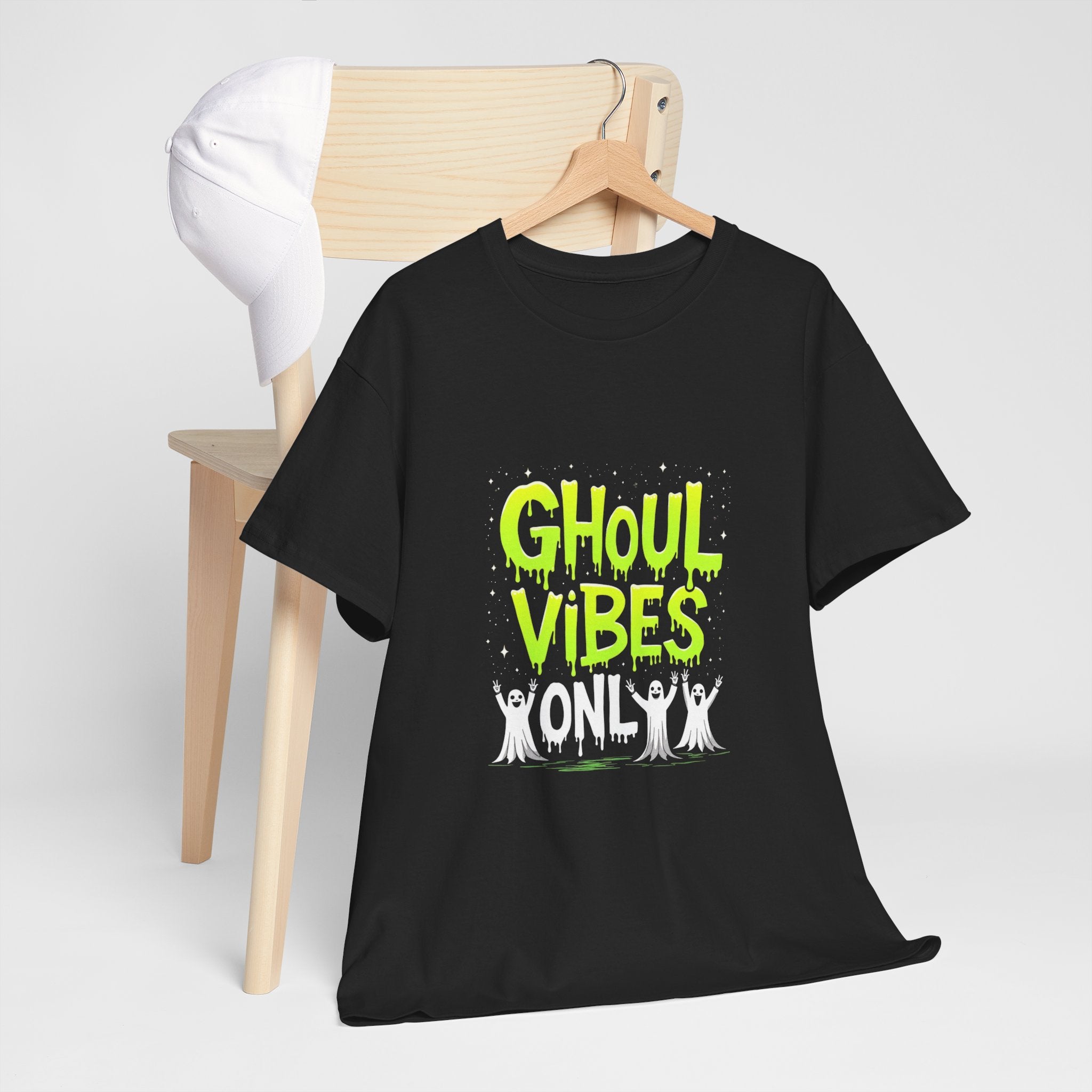 Ghoul Vibes Only Halloween Tee, Spooky Shirt, Unisex Graphic T-Shirt, Halloween Party Apparel, Ghostly Fashion