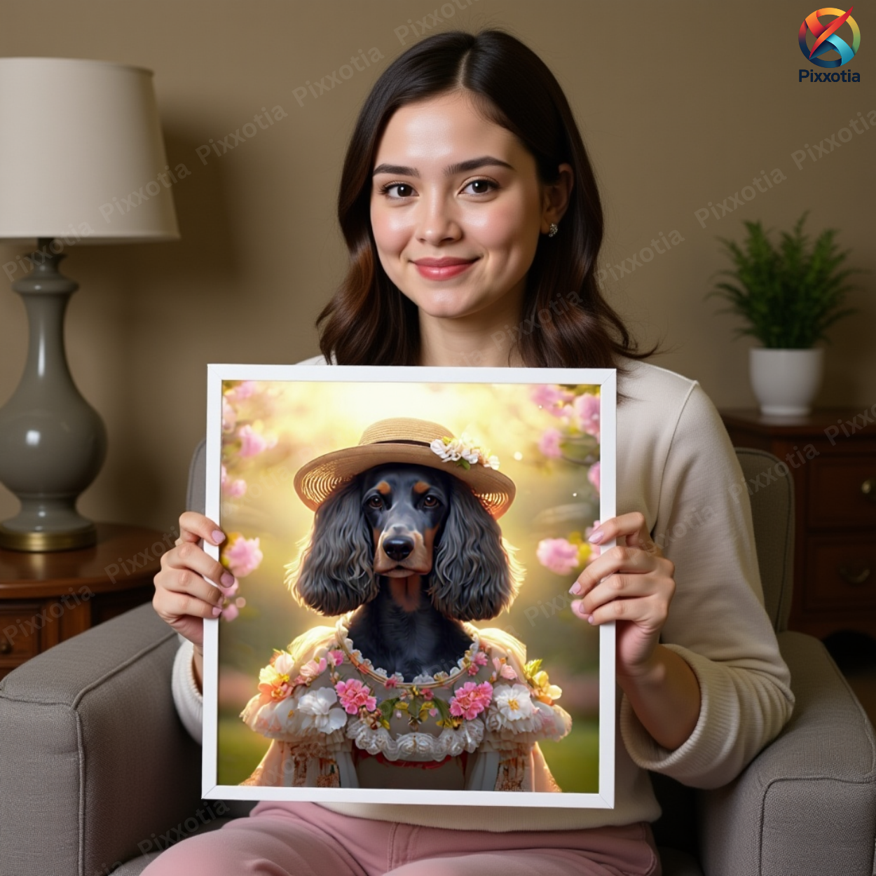 Custom Pet Portrait – Dog or Cat Digital Art in Royal or Floral Style