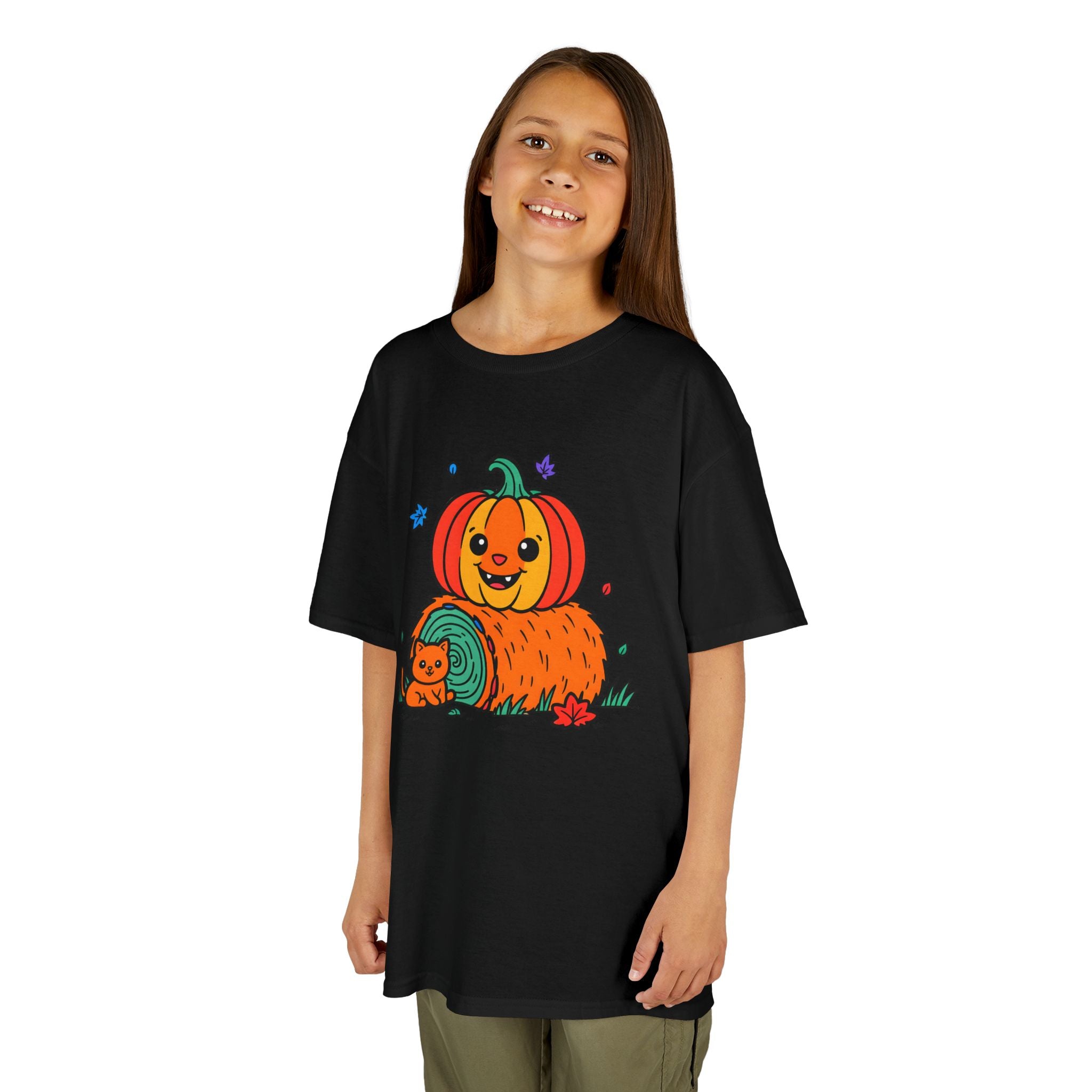 Halloween Kids T-Shirt, Cute Pumpkin Design, Halloween Costume