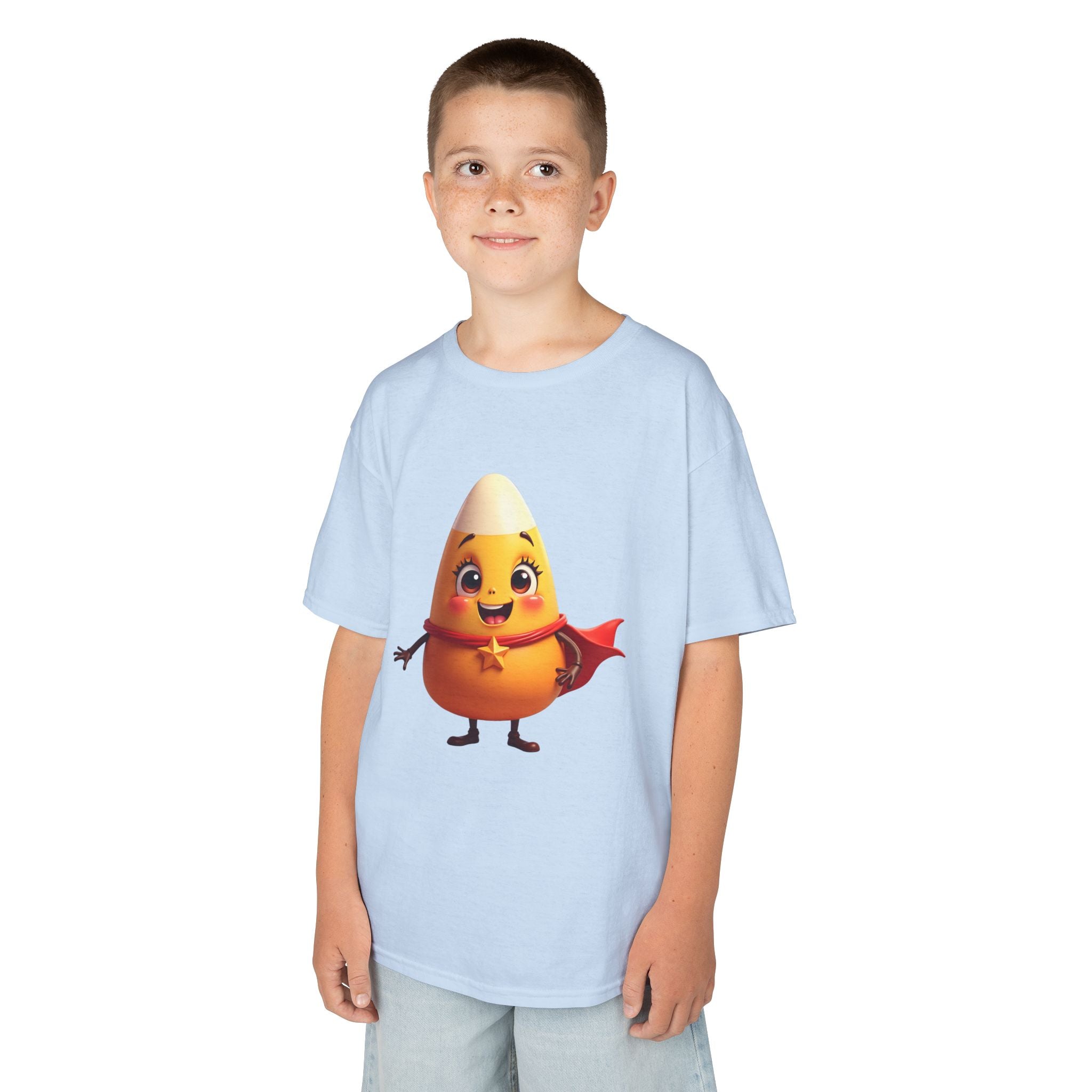 Cute Superhero Candy Corn Kids Tee, Halloween Shirt, Fall Outfit, Trick or Treat Shirt, Kids Costume Top