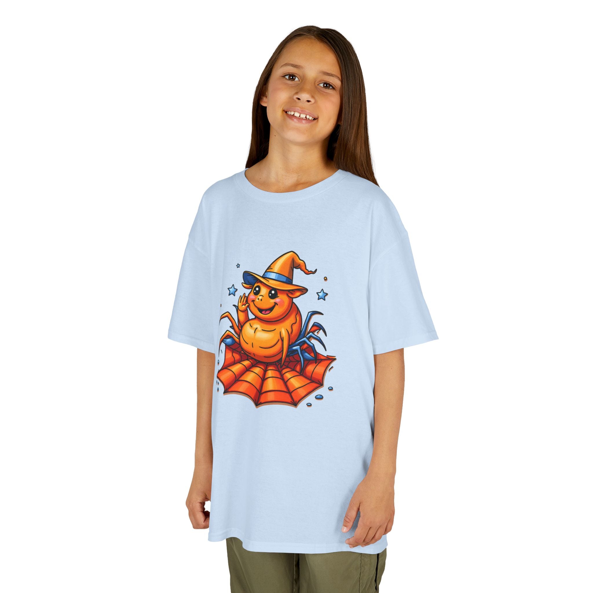 Halloween Spider Kids Tee, Spooky Fun Shirt for Children, Halloween Costume, Halloween Party Gift