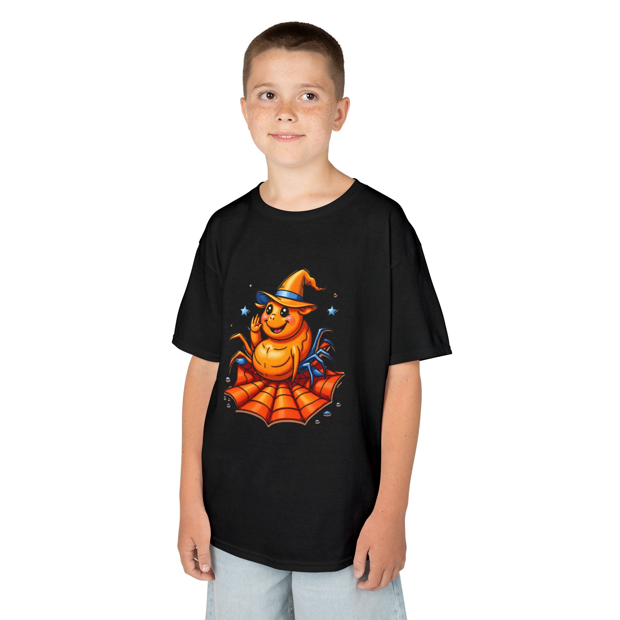 Halloween Spider Kids Tee, Spooky Fun Shirt for Children, Halloween Costume, Halloween Party Gift