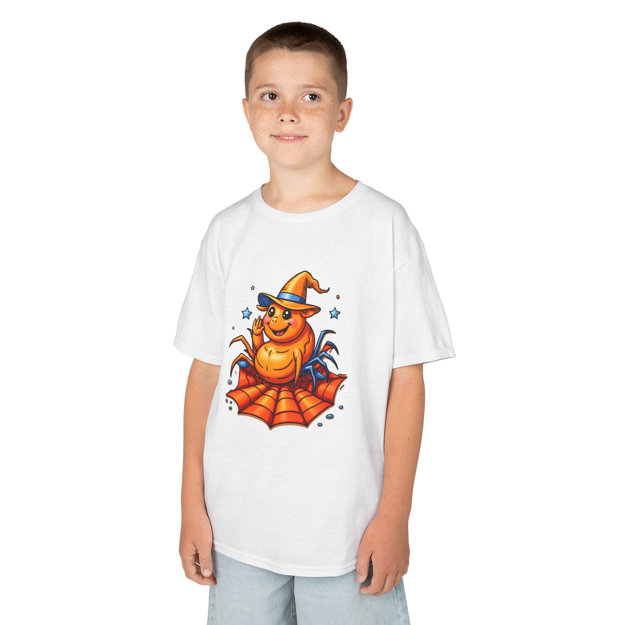 Halloween Spider Kids Tee, Spooky Fun Shirt for Children, Halloween Costume, Halloween Party Gift