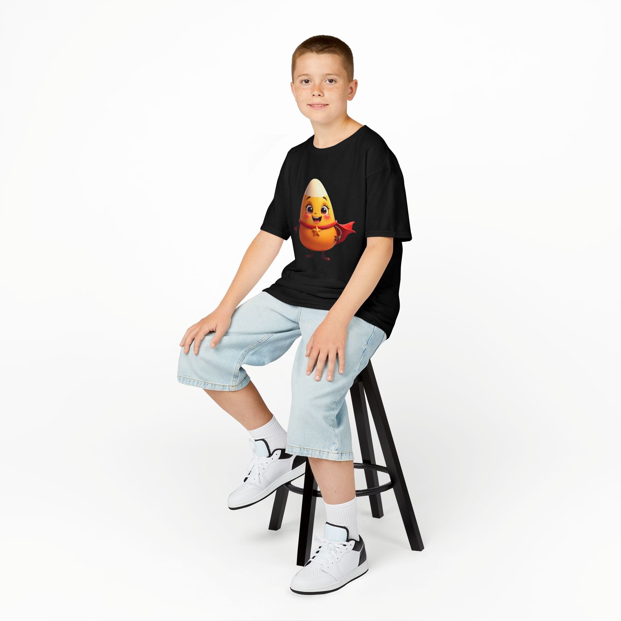 Cute Superhero Candy Corn Kids Tee, Halloween Shirt, Fall Outfit, Trick or Treat Shirt, Kids Costume Top