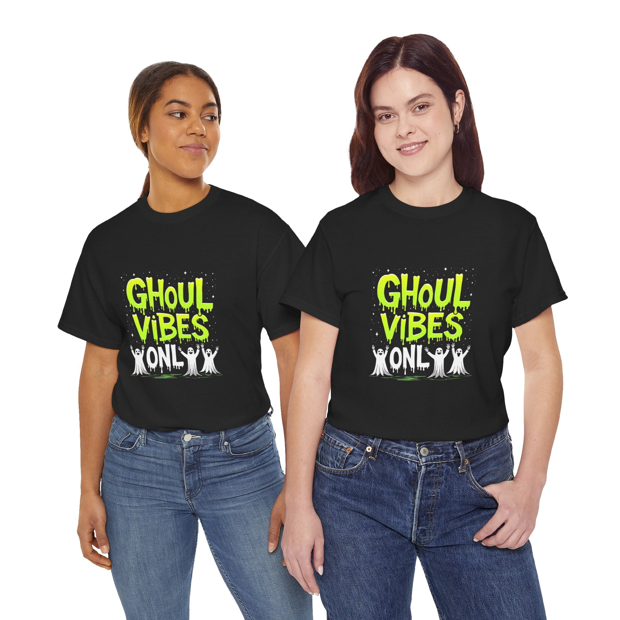 Ghoul Vibes Only Halloween Tee, Spooky Shirt, Unisex Graphic T-Shirt, Halloween Party Apparel, Ghostly Fashion