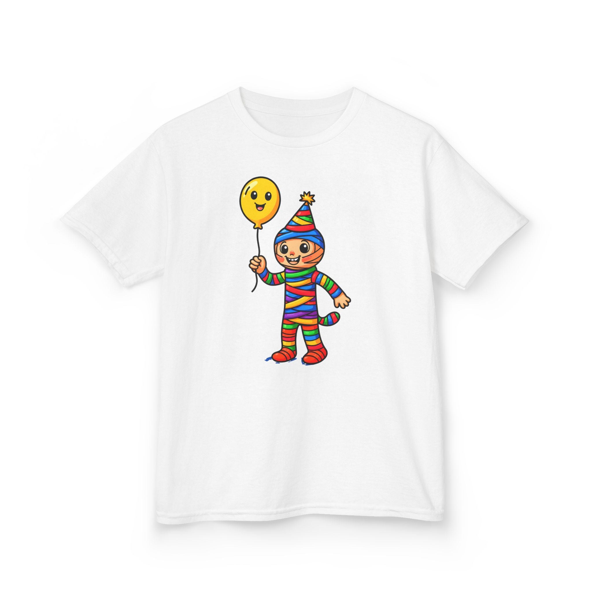 Colorful Clown Kids Tee, Fun Birthday Shirt, Playful Gift for Kids