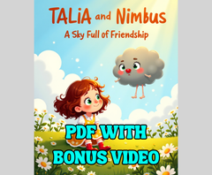 Kids Storybook | Talia and the Cloud That Cried | Video + PDF Together | Instant Digital Download