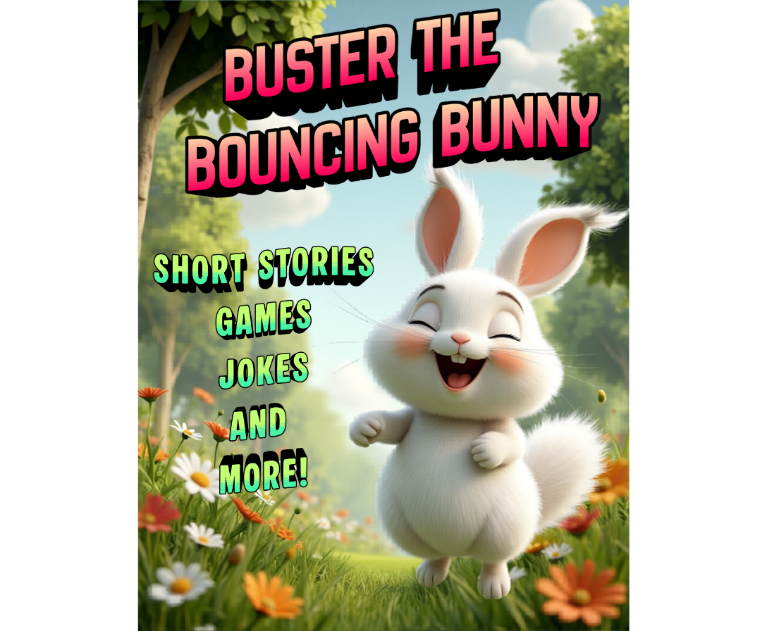 Buster the Bouncing Bunny Activity Book | Short Stories, Jokes, Puzzles (Digital Download)