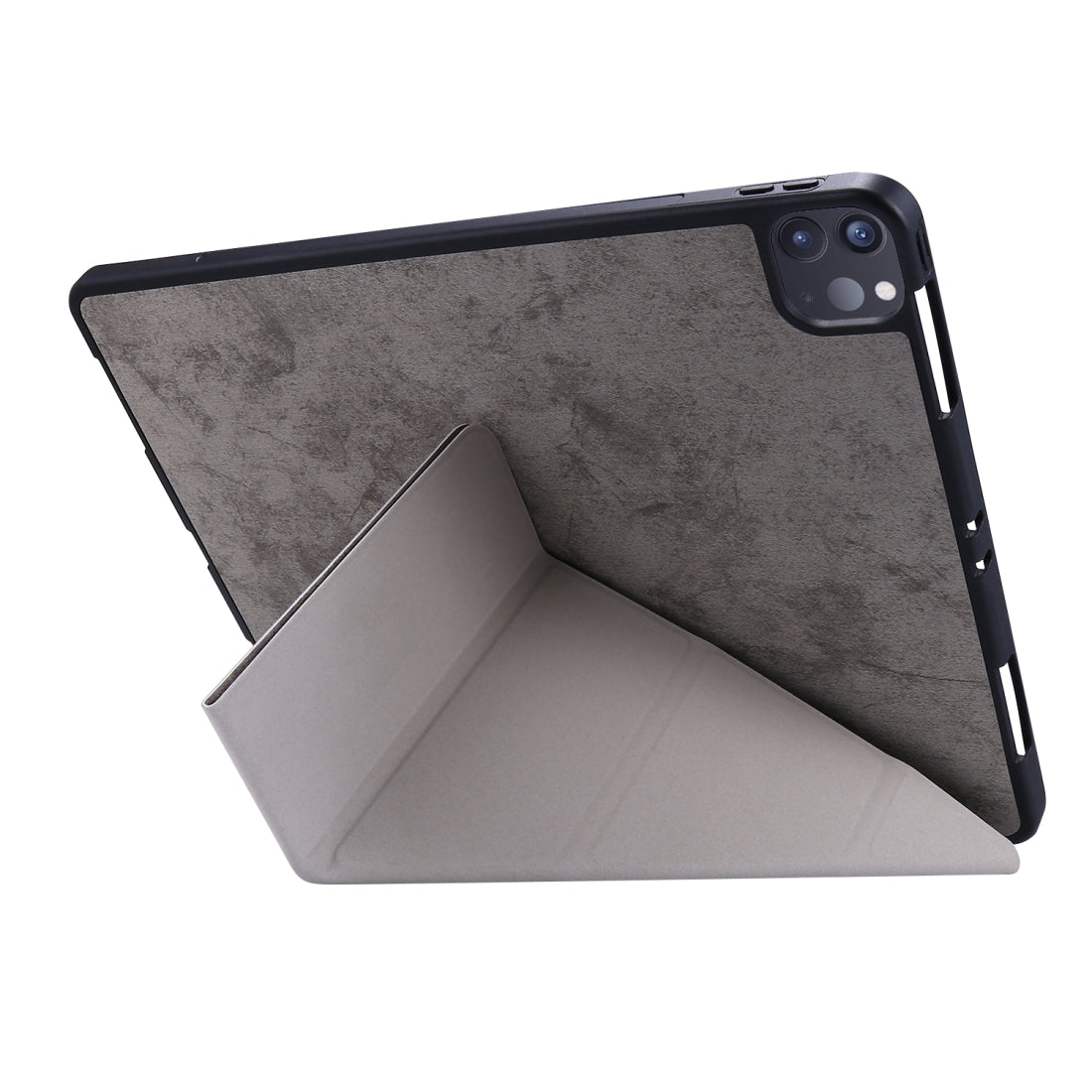 iPad Air 13 2025 / 2024 Case Marble Style Cloth Texture - Grey