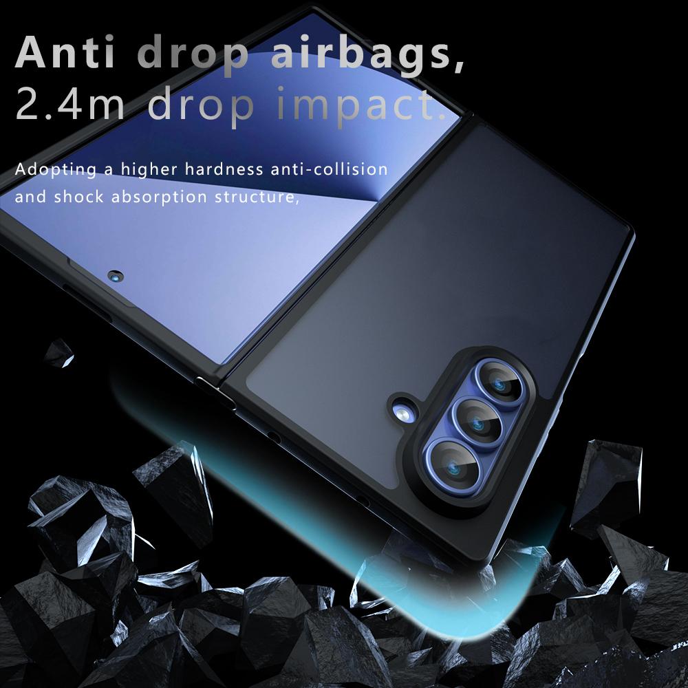 Samsung Galaxy Z Fold7 Armor PC Hybrid TPU Case - Transparent